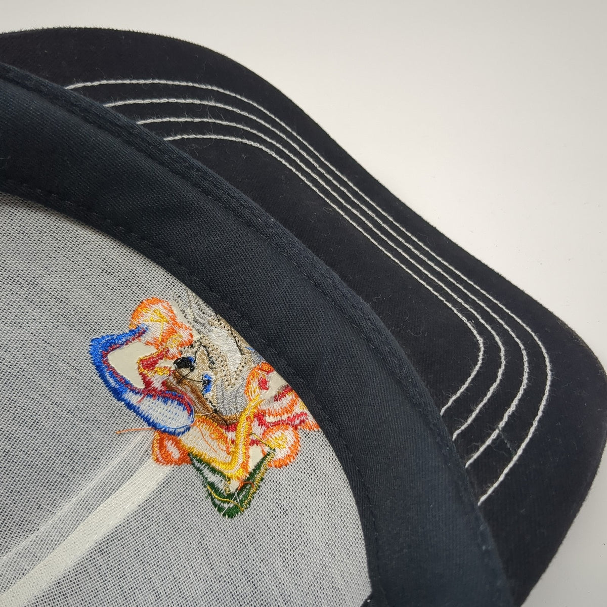 Vintage Pascal Picotte Snapback Hat Embroidered Joker Jester Logo #21 Black