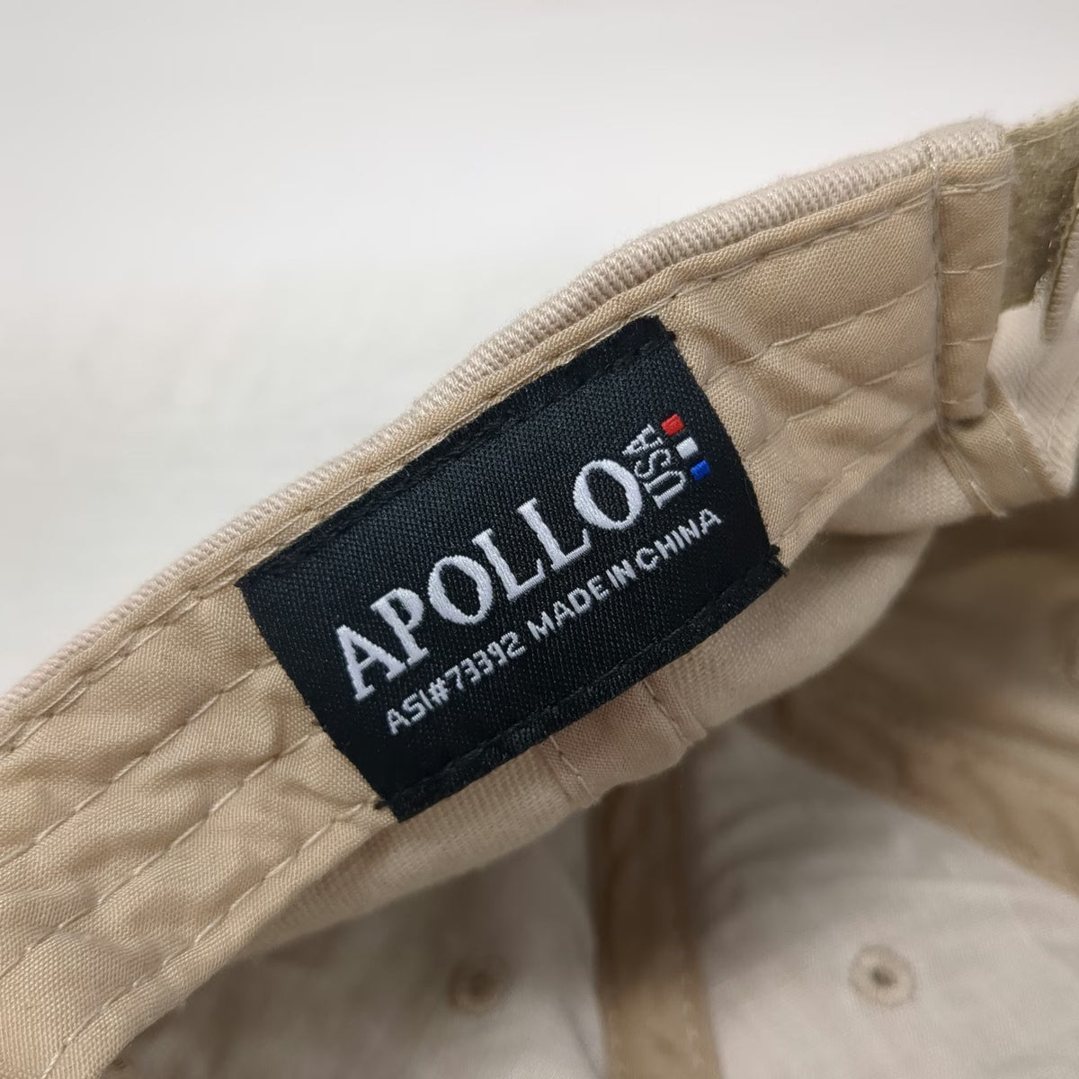Apollo USA Baseball Cap Beige One Size CST Pine Tree Logo Embroidered Hat Curved
