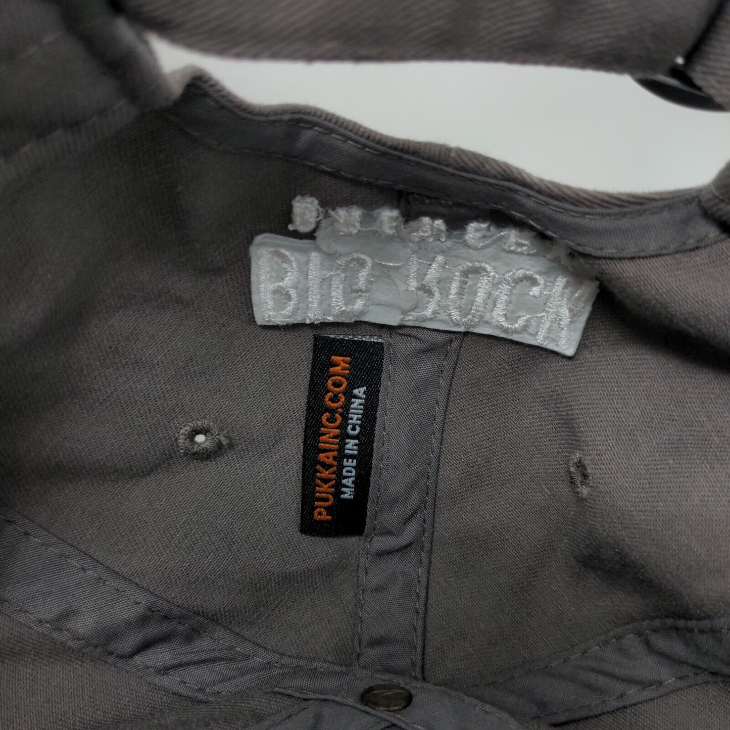 Big Rock Brewery Slideback Hat Gray One Size Embroidered 6 Panel