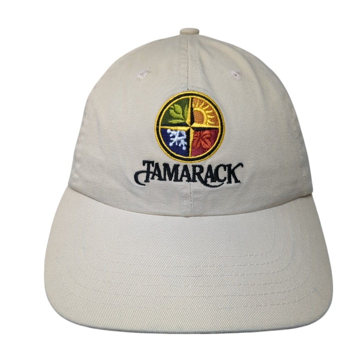Tamarack Slideback Hat Tan One Size Embroidered Trailhead To Discovery
