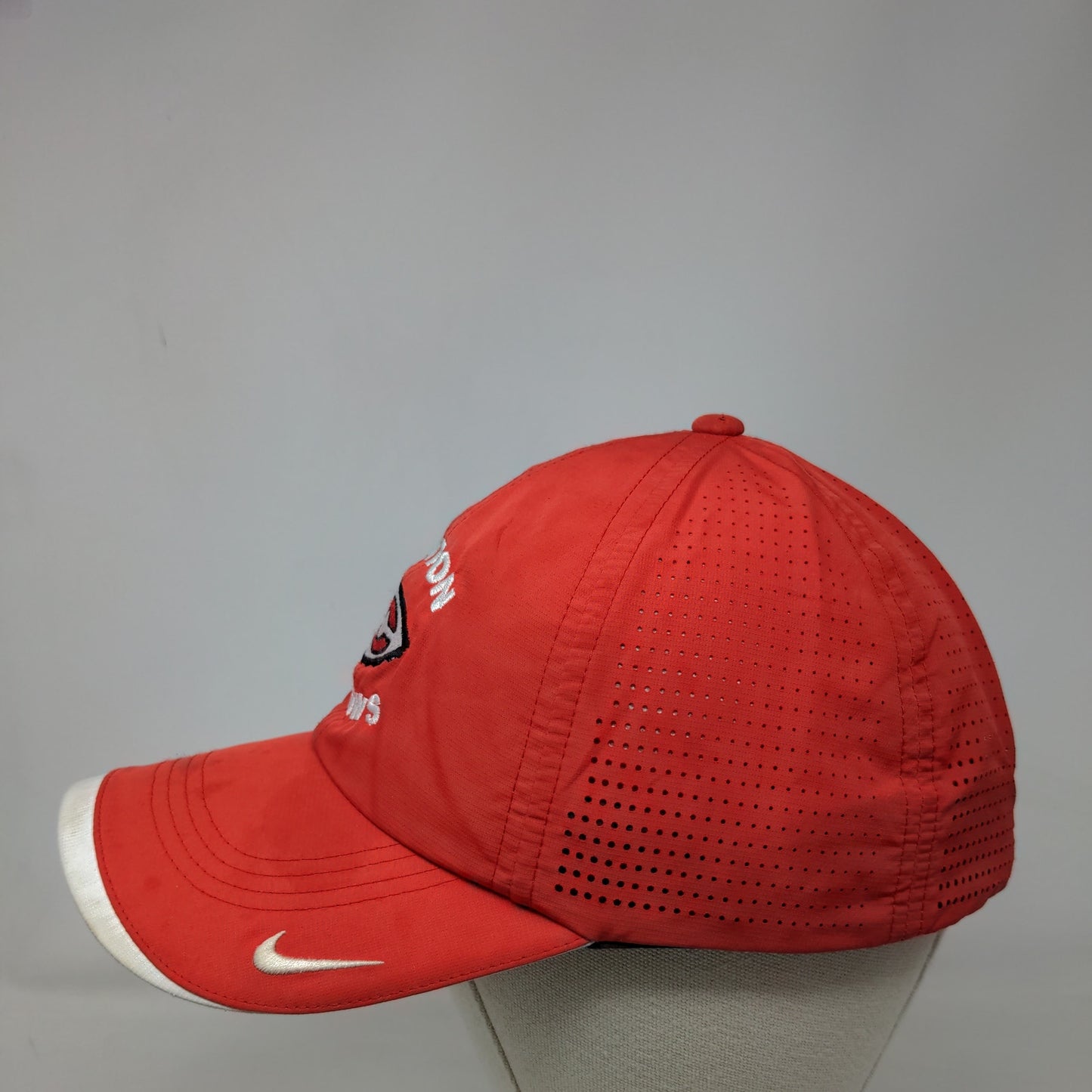 Clinton Arrows Nike Golf Strapback Hat Red Embroidered Logo Adjustable