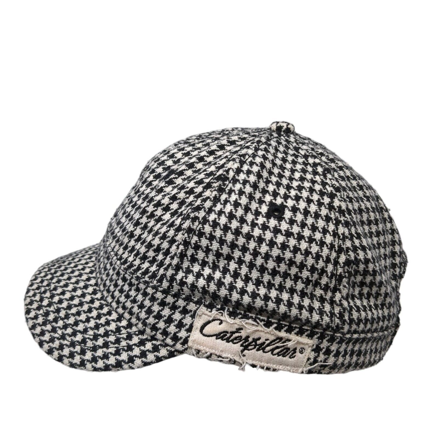 Caterpillar Slideback Hat Multicolor OS Adjustable Houndstooth Embroidered