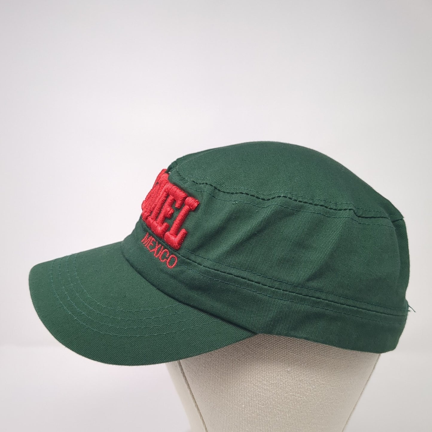 Cozumel Mexico Strapback Army Hat Green One Size Embroidered Adjustable