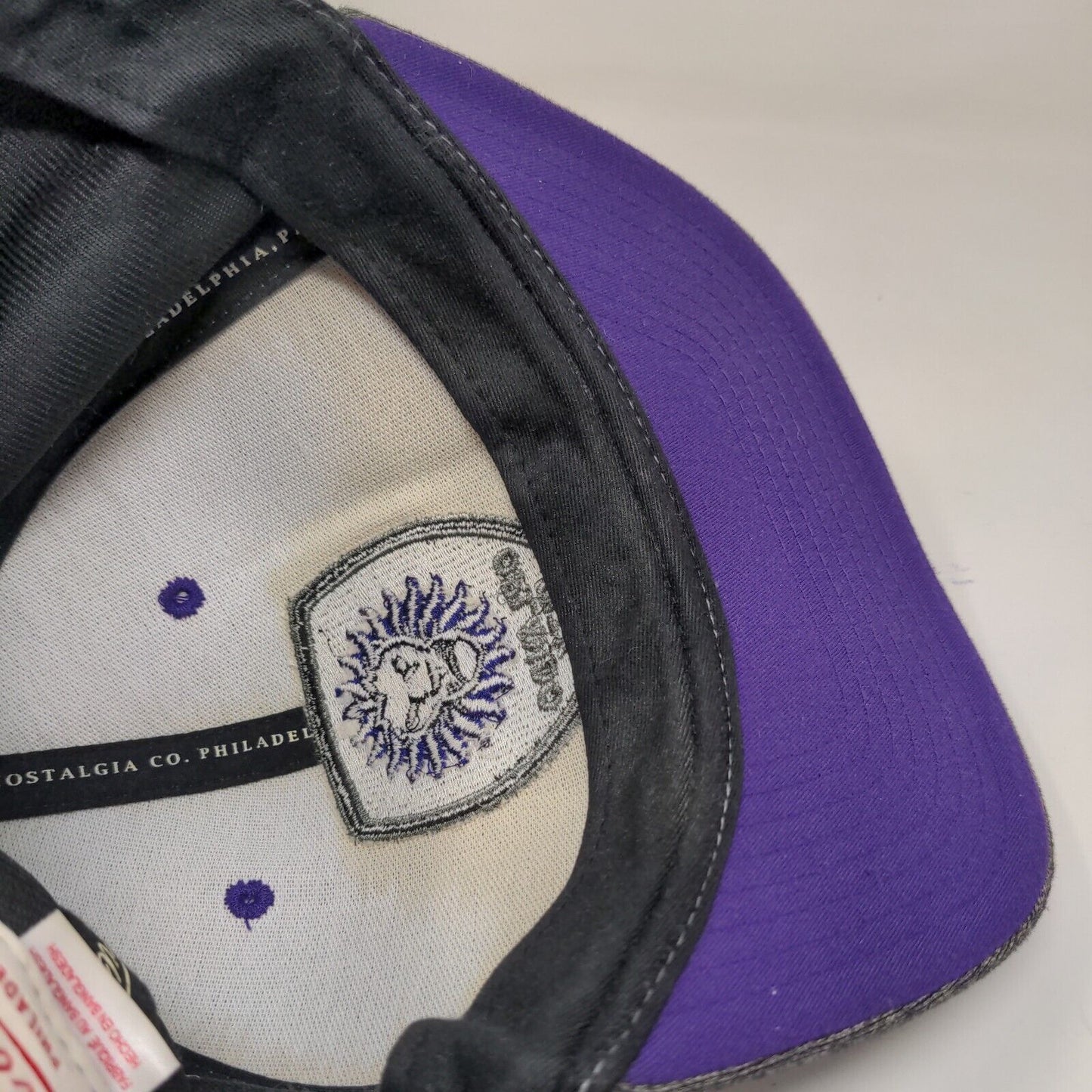 Mitchell & Ness Men's Snapback Hat Gray Embroidered Logo Orlando City Soccer