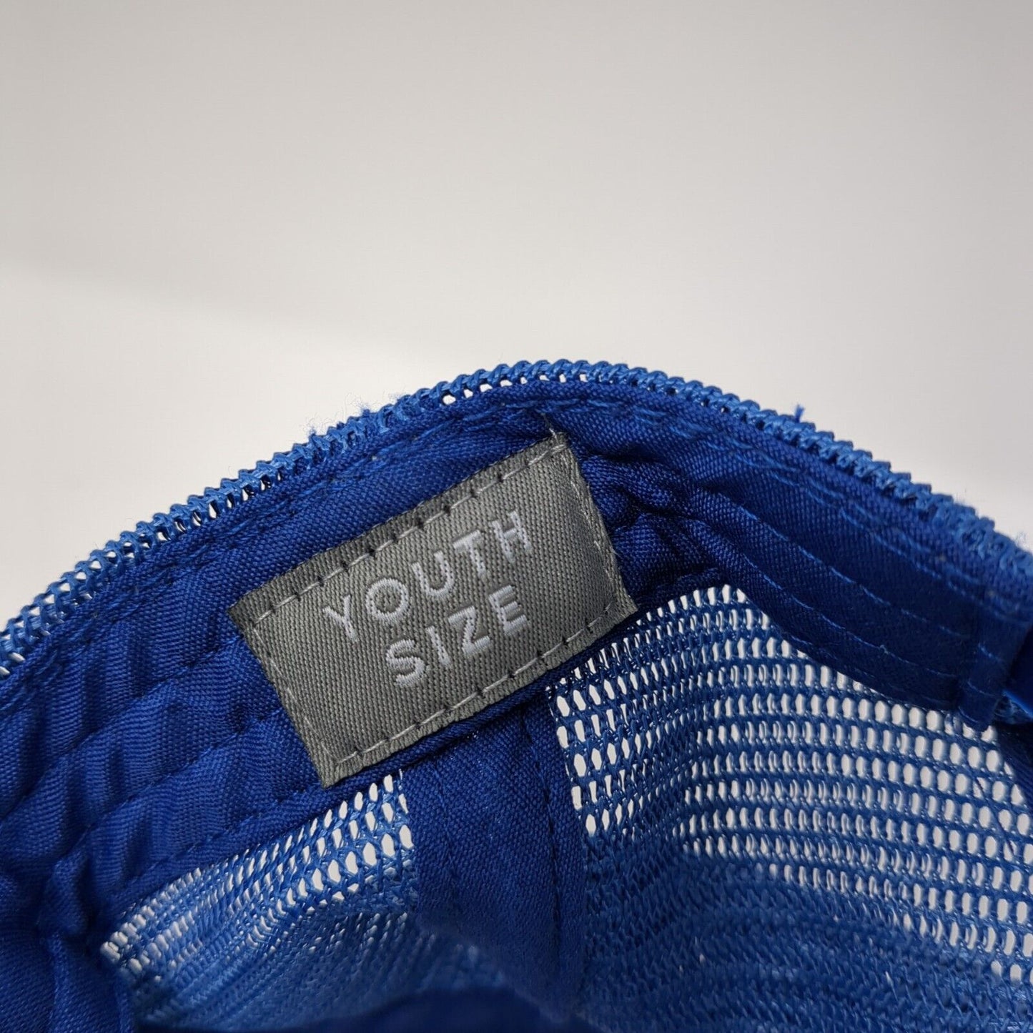 Beach Wave Youth Snapback Trucker Hat Blue One Size Adjustable Mesh Back F4A