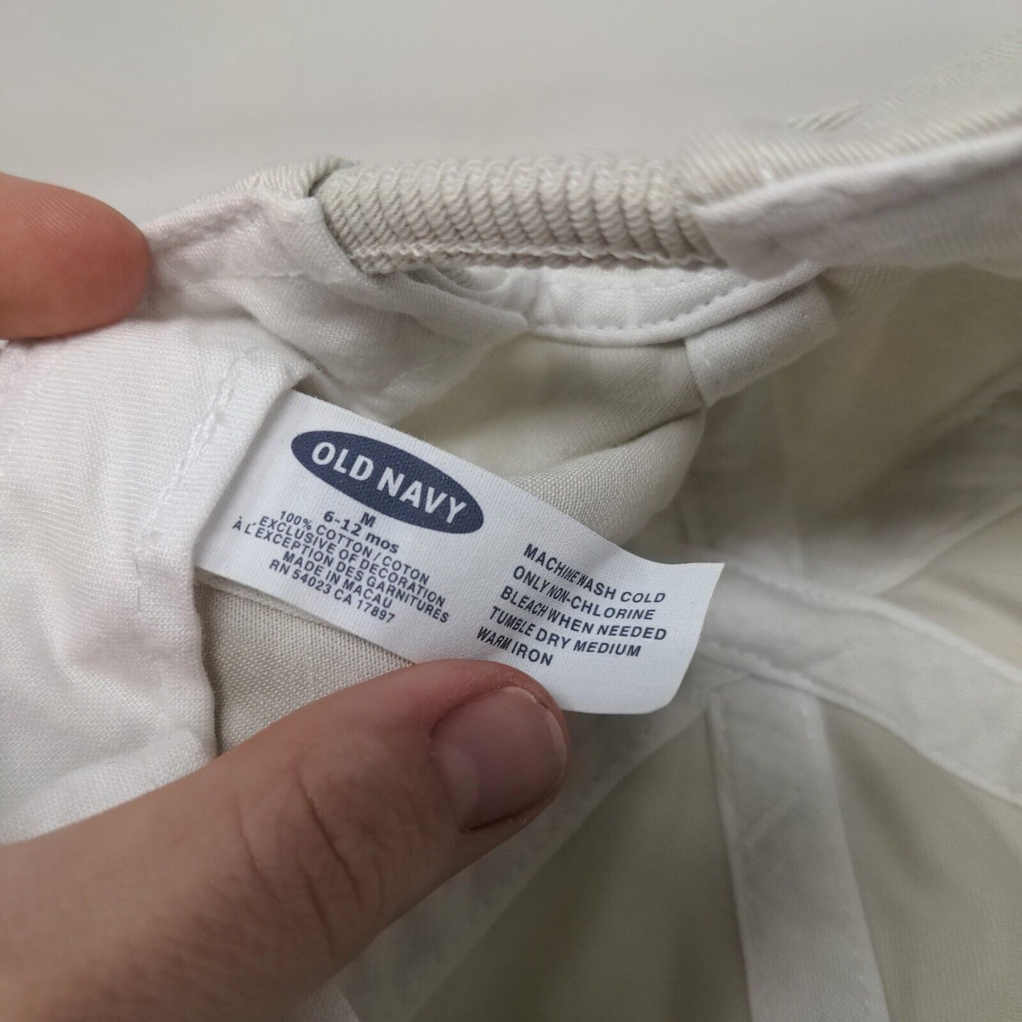 Old Navy Baby Stretch Fitted Hat Tan M 6-12 Months Tan Embroidered