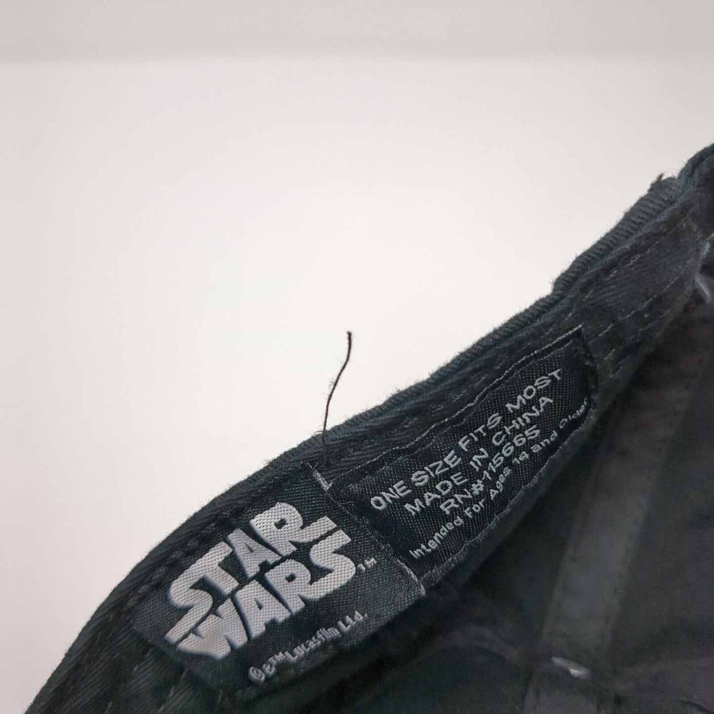 Grogu Baby Yoda Slideback Hat Black One Size Embroidered Star Wars