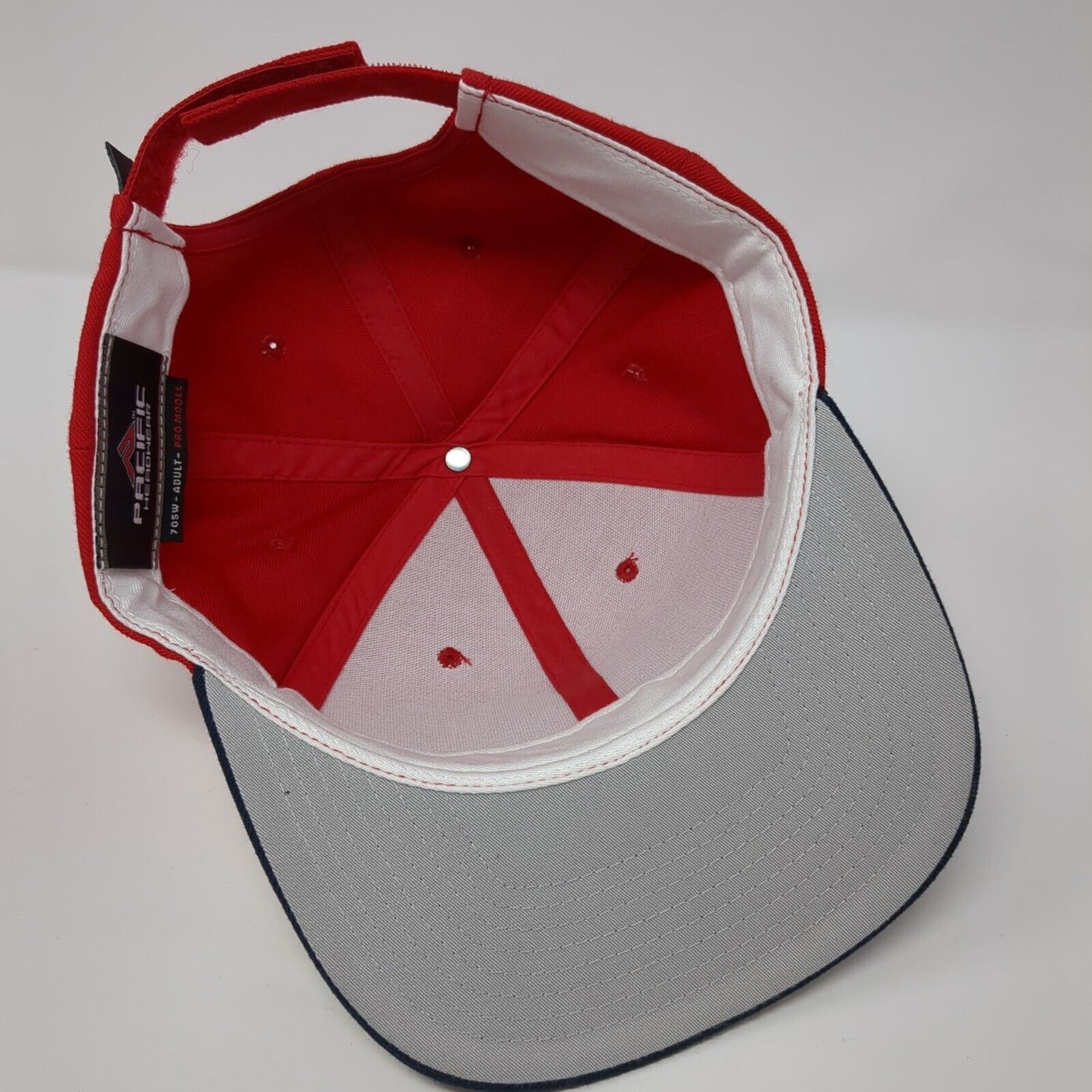 American Flag Strapback Hat Multicolor OS Adjustable Patriotic Pacific Headwear