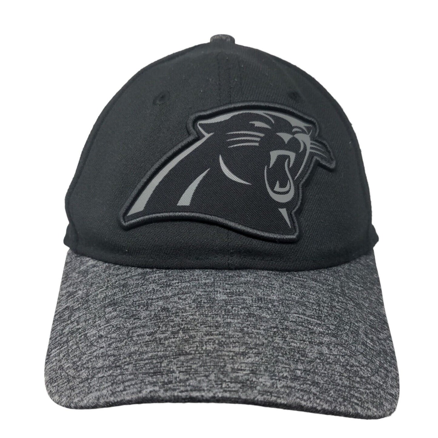New Era Men's Fitted Hat Black S-M Embroidered Carolina Panthers Logo 39Thirty