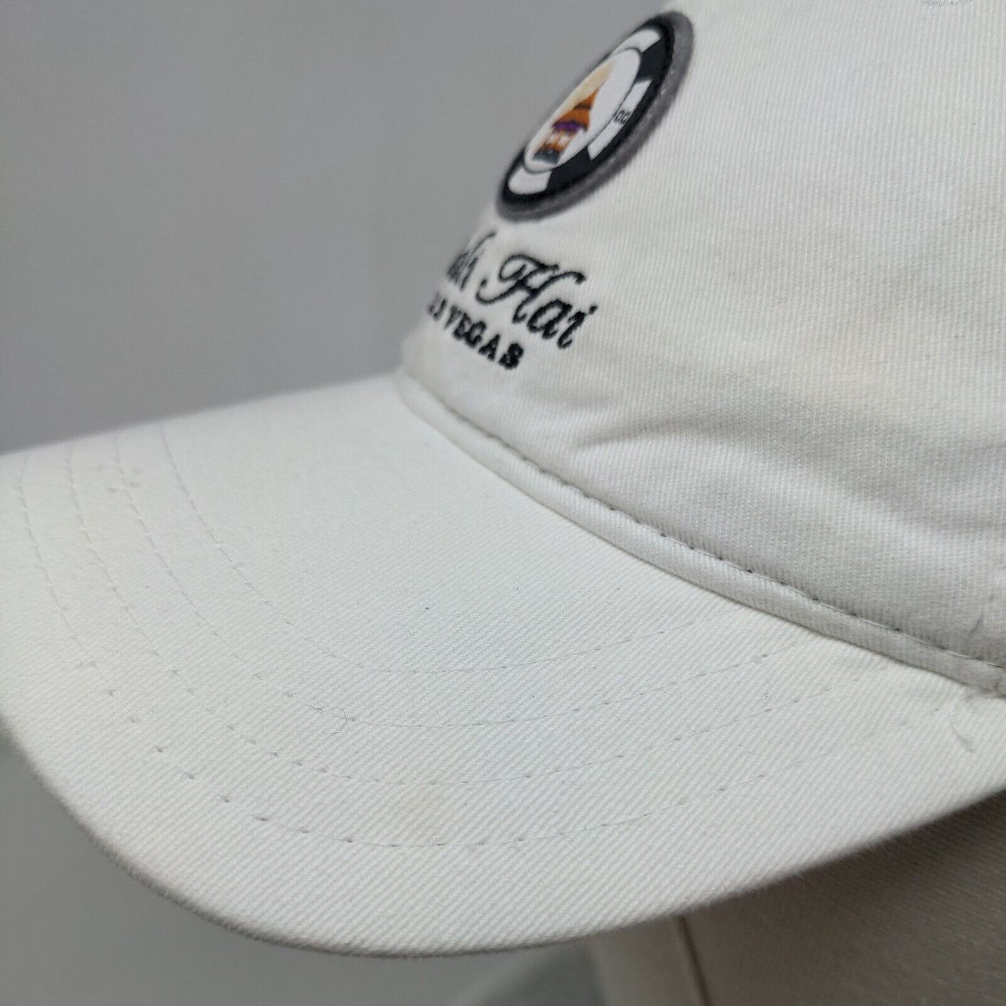 Bali Hai Las Vegas Slideback Hat White One Size Embroidered Adjustable