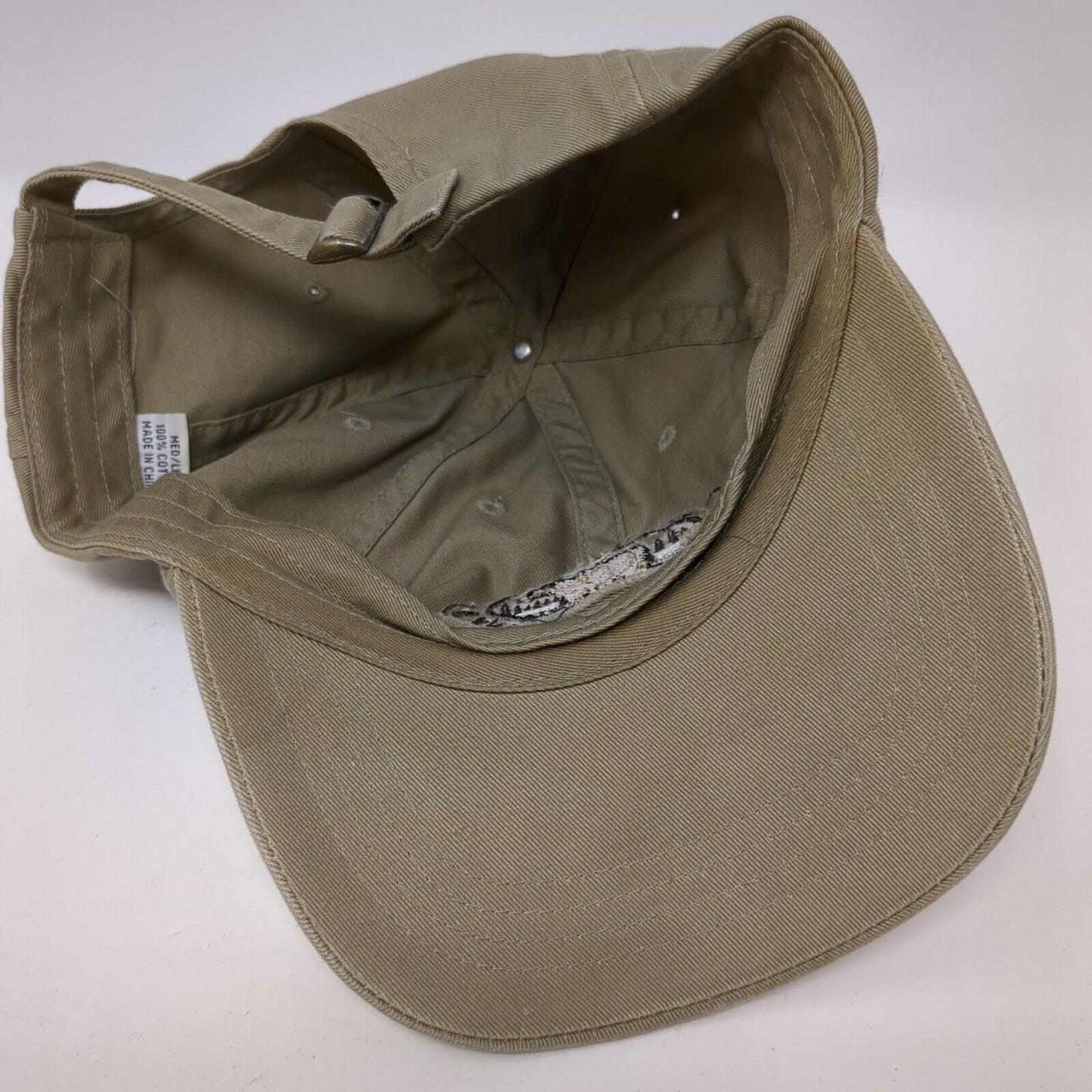 Duluth Trading Company Slideback Hat Tan M/L Adjustable Embroidered Cotton