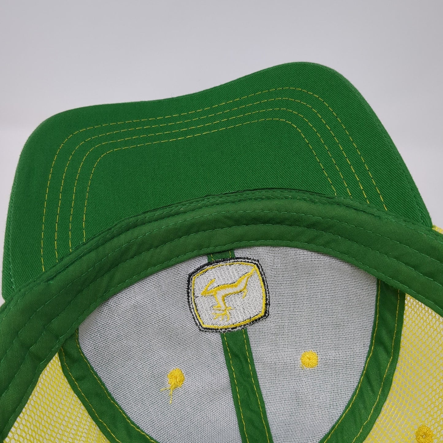 John Deere Logo Mesh Back Trucker Hat Multicolor One Size Adjustable