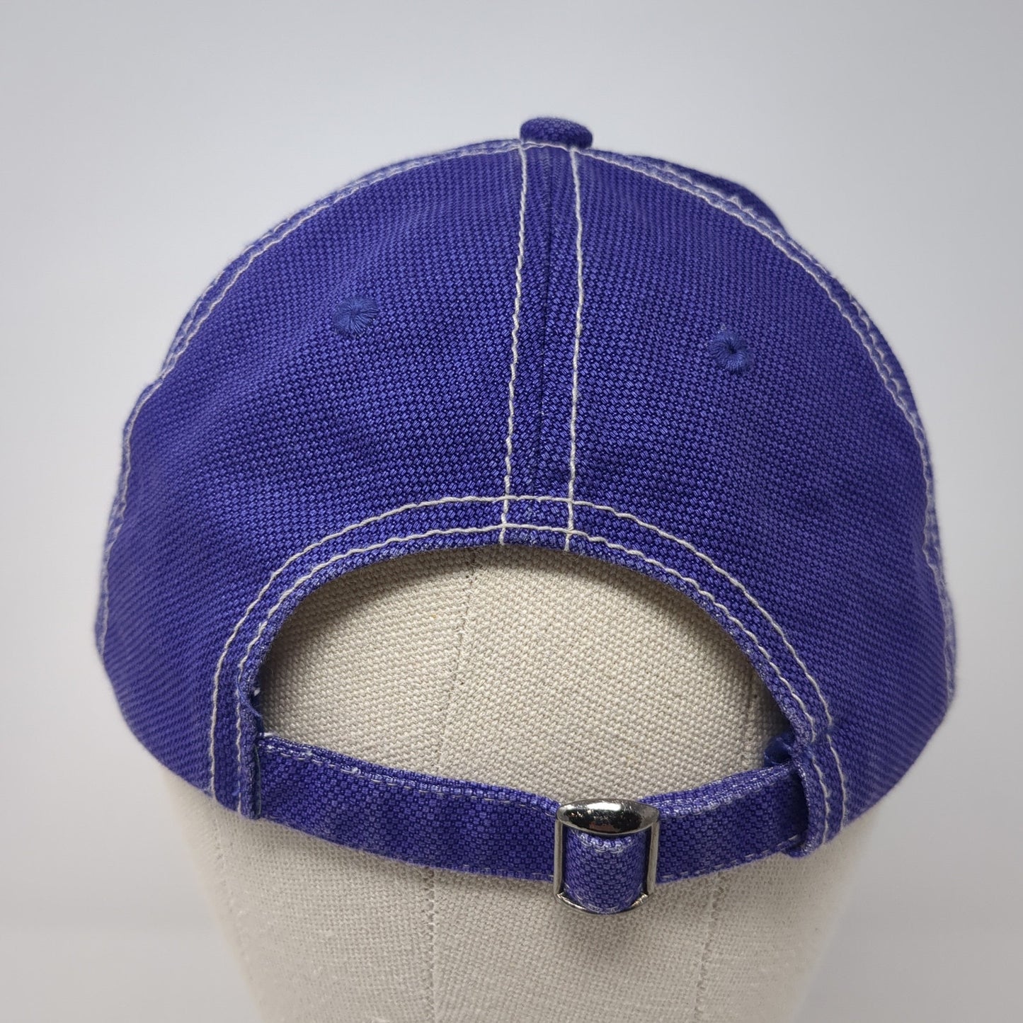 Monogram Slideback Baseball Cap Purple One Size Adjustable Embroidered Cobra