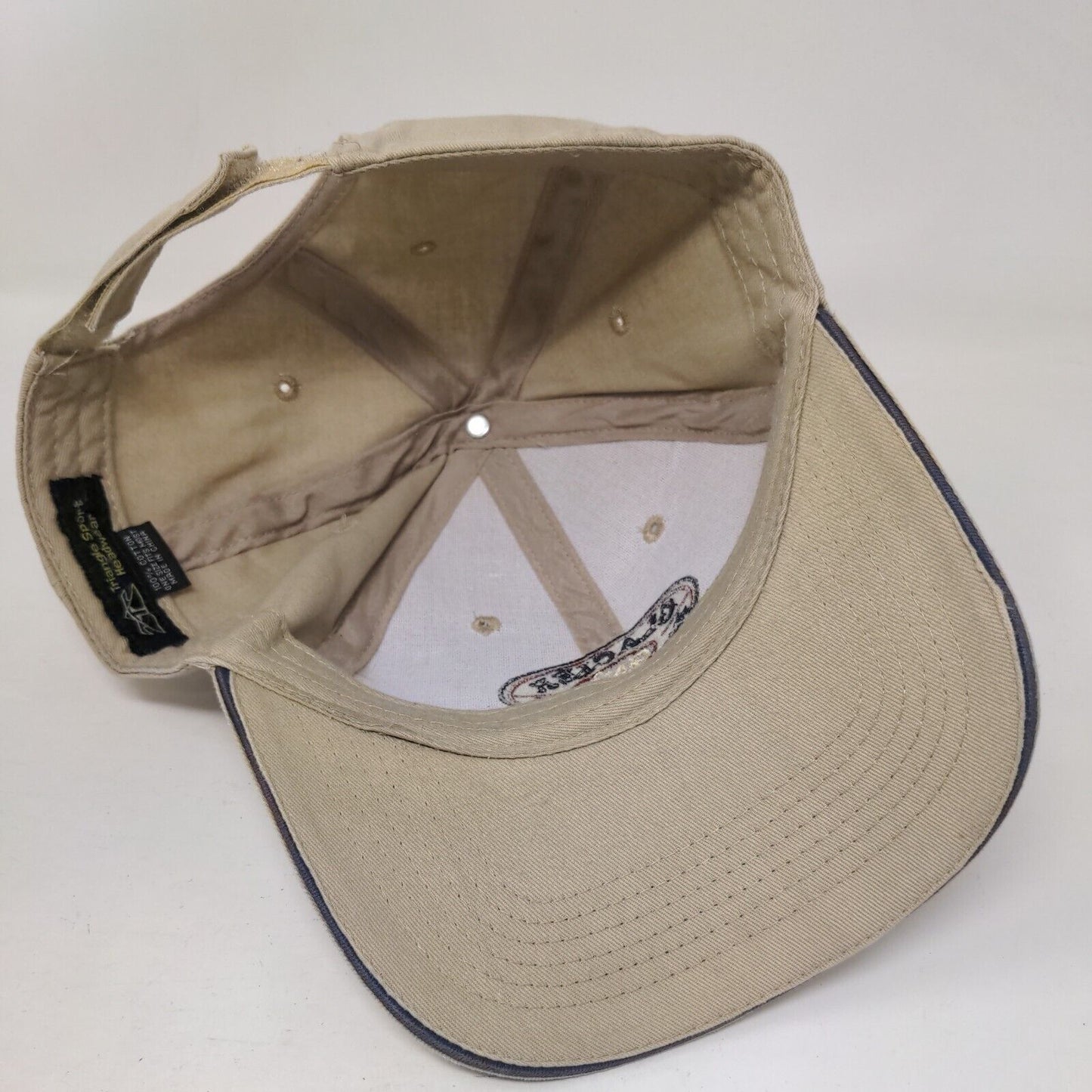 GNP Glacier National Park Strapack Hat Tan One Size Adjustable Embroidered