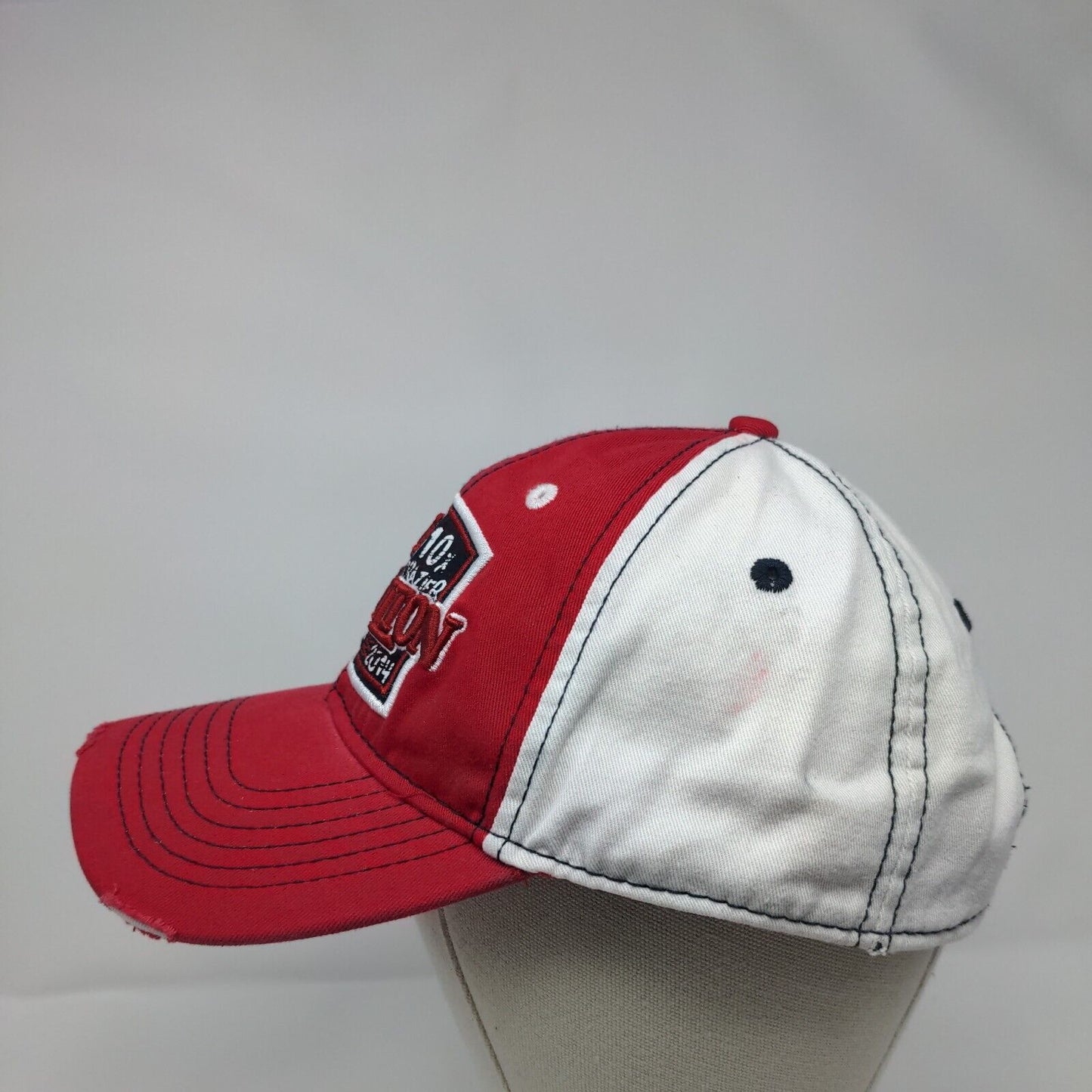 Bake Shelton Tour 2014 Snapback Hat Red OSFA Adjustable Distressed Cotton