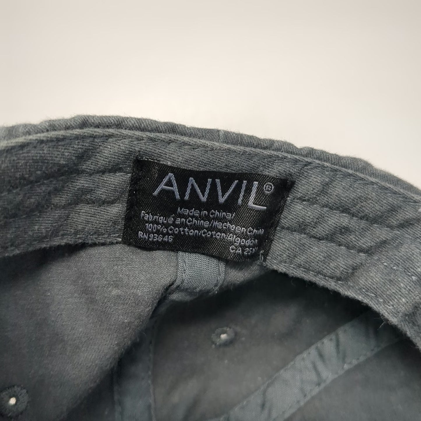 Anvil Baseball Cap Gray One Size Embroidered Boys & Girls Club Paterson Passaic