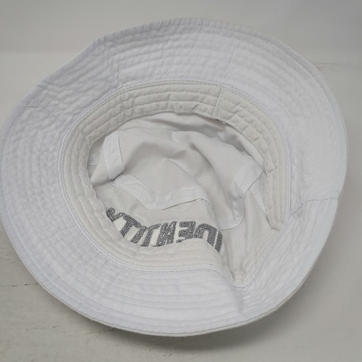 Identity Boise Idaho Est 2013 Bucket Hat White One Size Cotton Twill Sun Cap