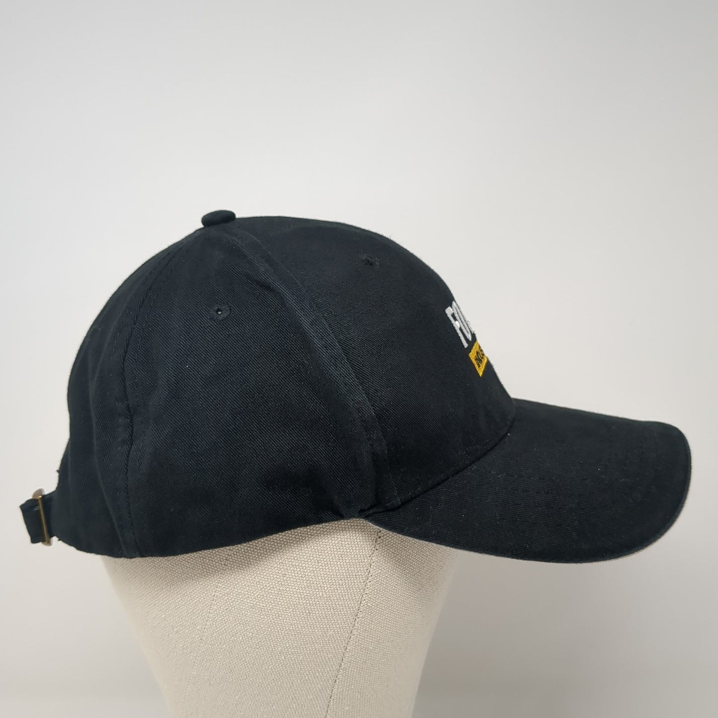Foley Industries MVP 25 Slideback Baseball Cap Black One Size Adjustable Cotton