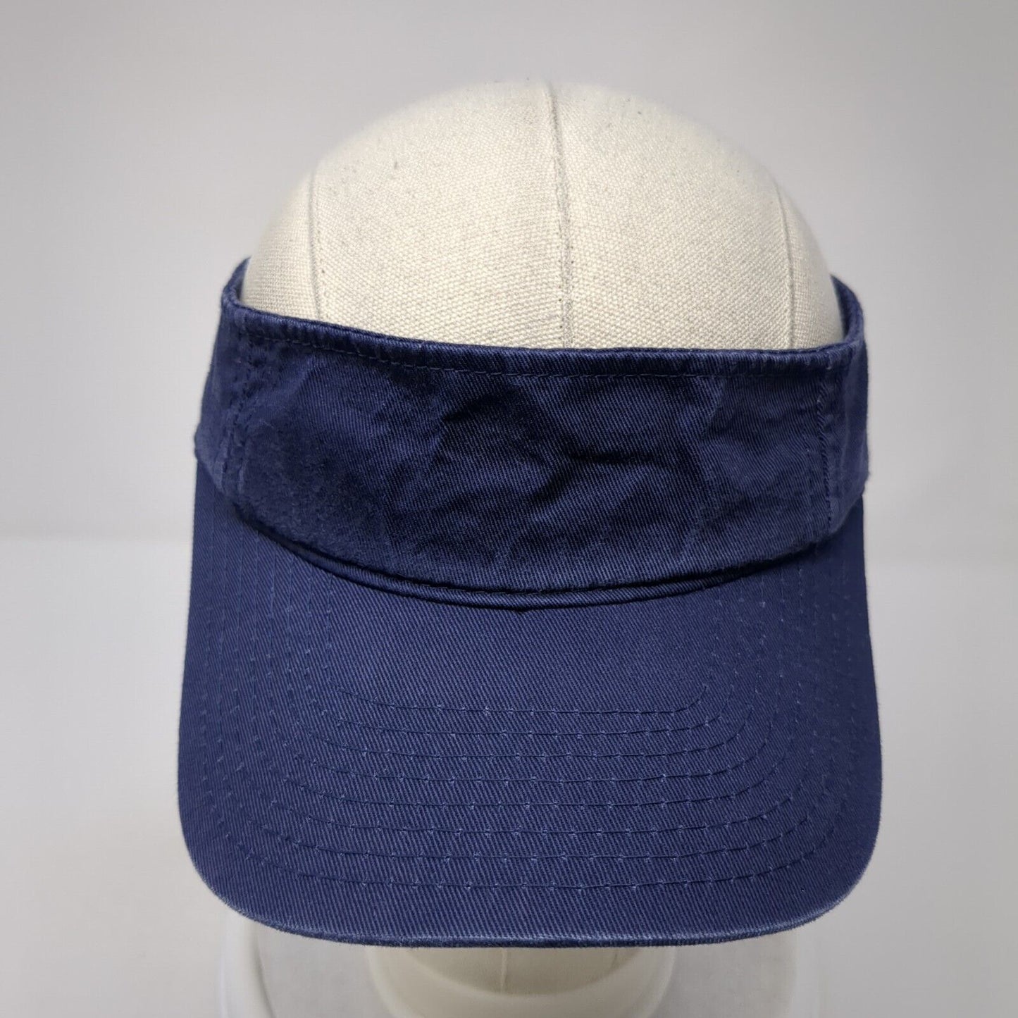 Luna Pier Slideback Sun Visor Hat Blue One Size Adjustable Solid Blank