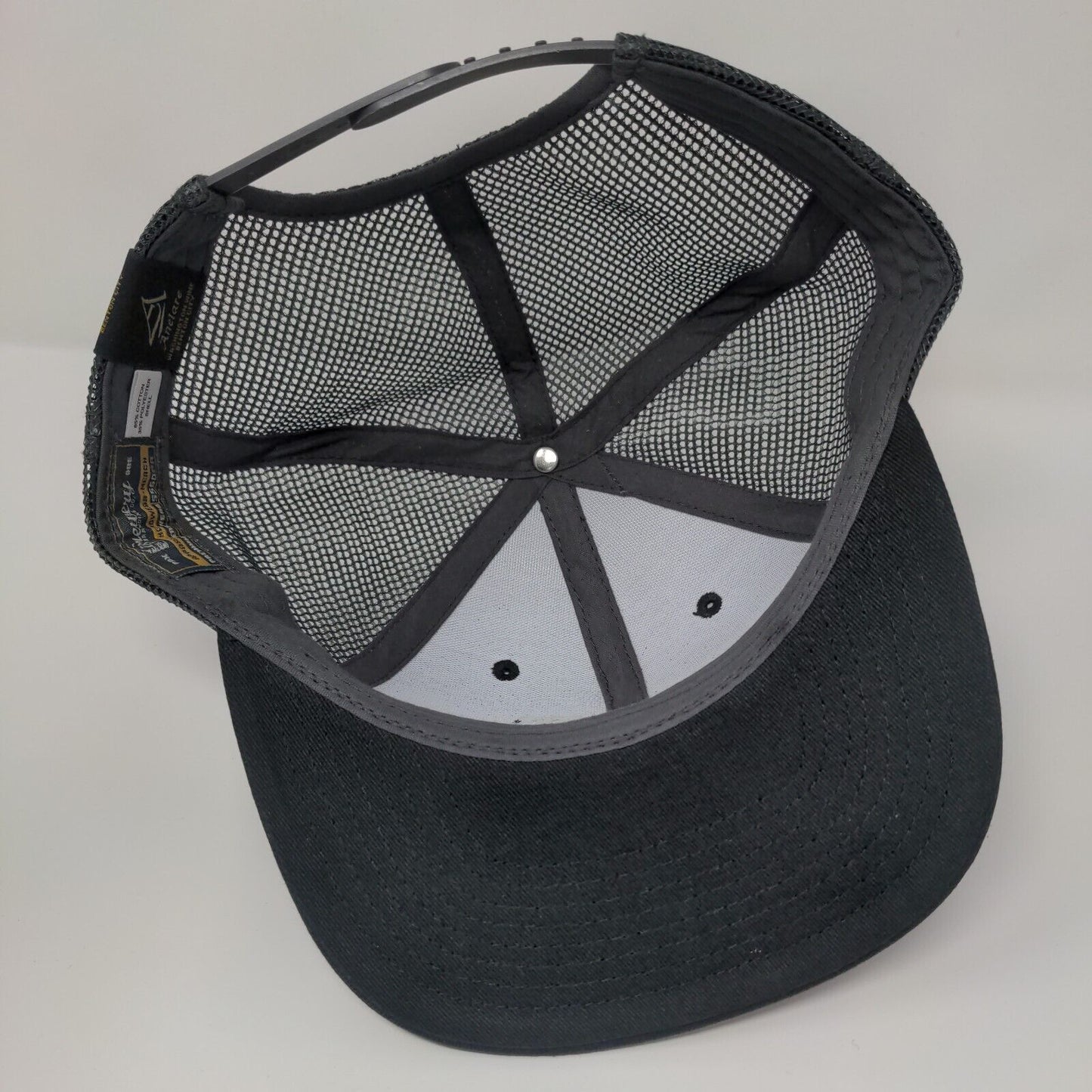 Anelare Washington Wine Snapback Trucker Hat Black One Size Mesh Back