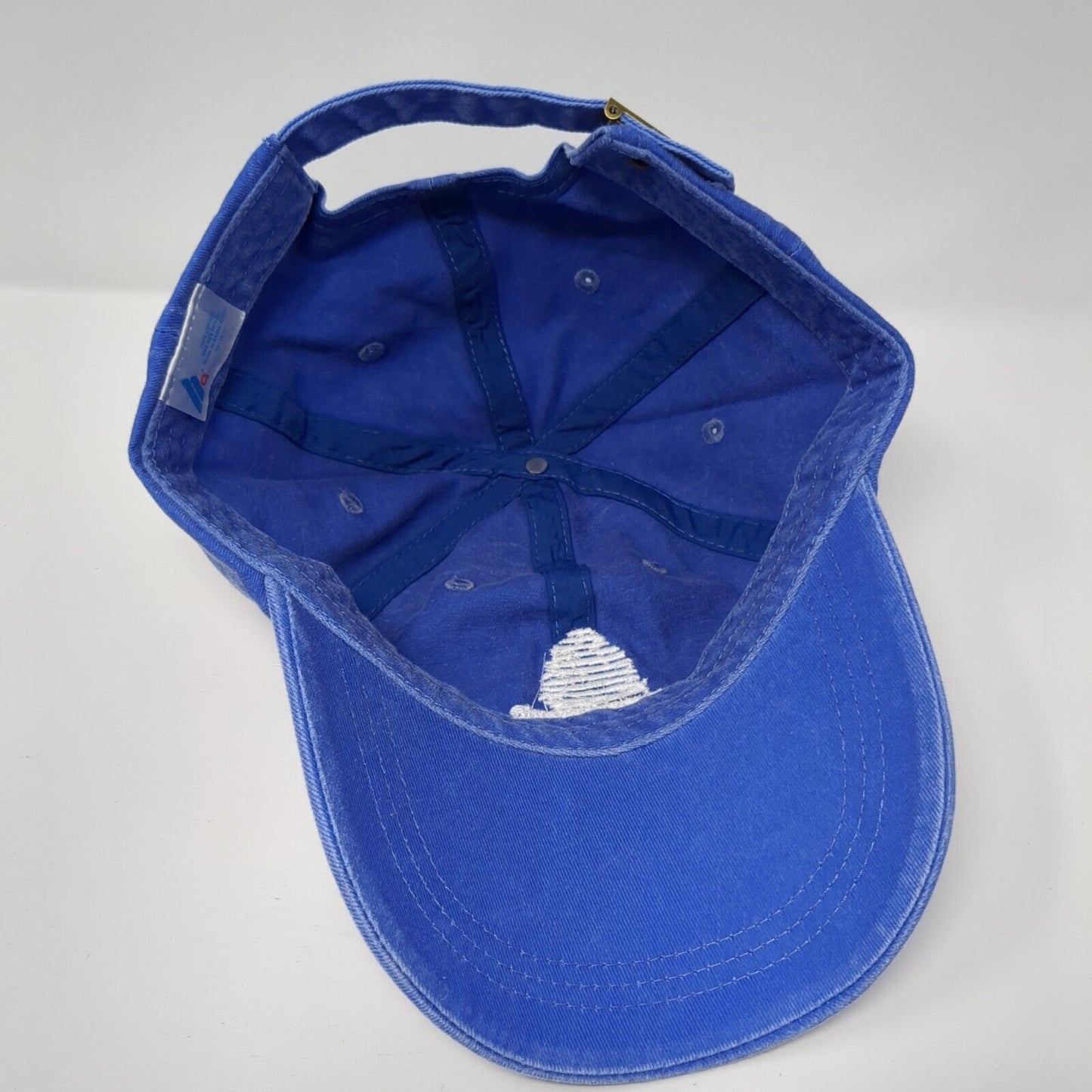Beehive Cheese Slideback Hat Blue One Size Adjustable Embroidered HG