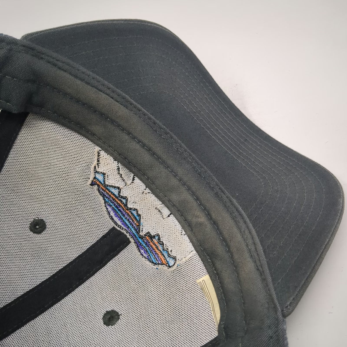Patagonia Gray One Size Trucker Hat Fitz Roy Bear Mesh Back Snapback Mountains