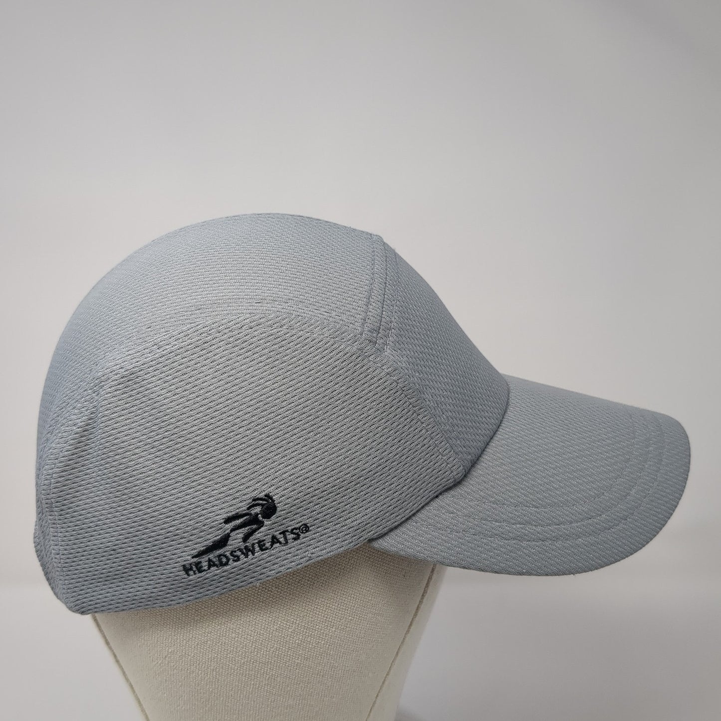Headsweats Strapback 5 Panel Hat Gray One Size Adjustable Outdoor Blank