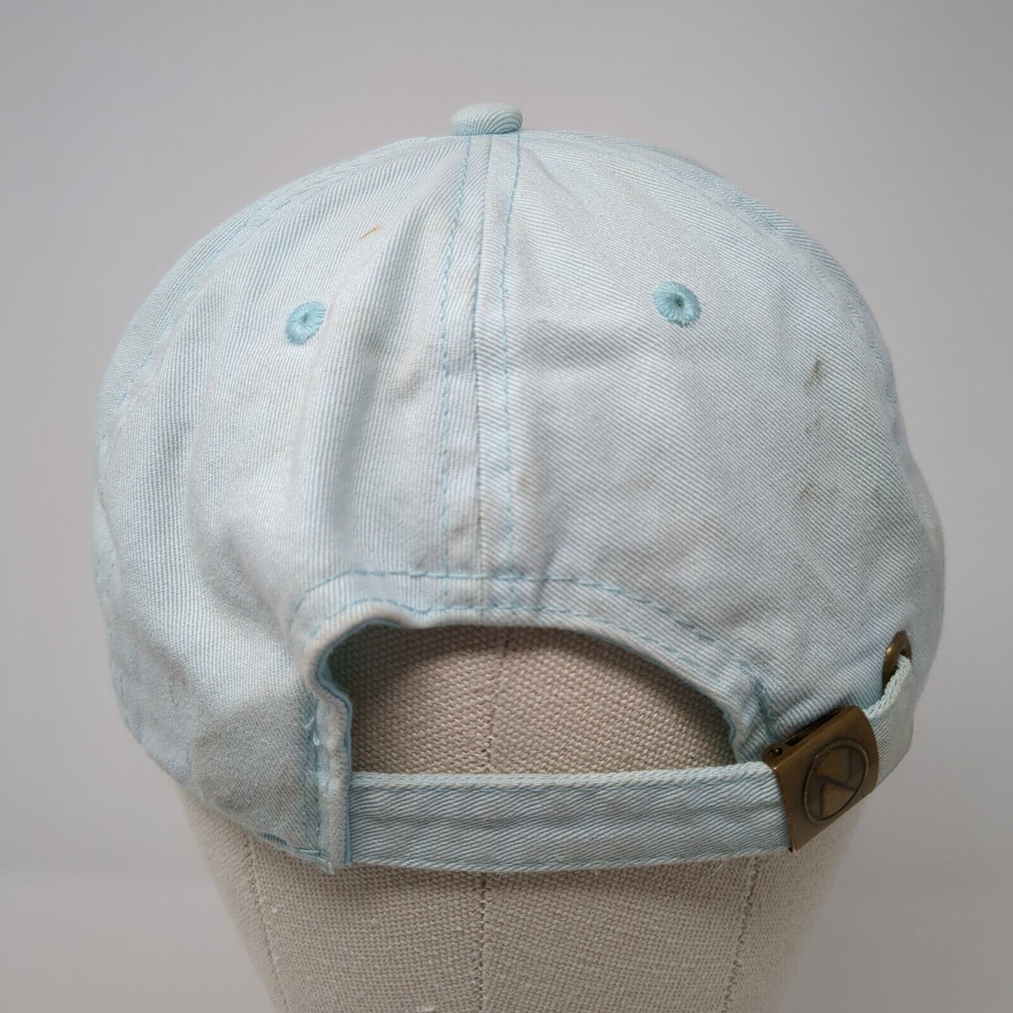 KRR Slideback Hat Blue One Size Adjustable Embroidered Monogram Newhattan Cotton