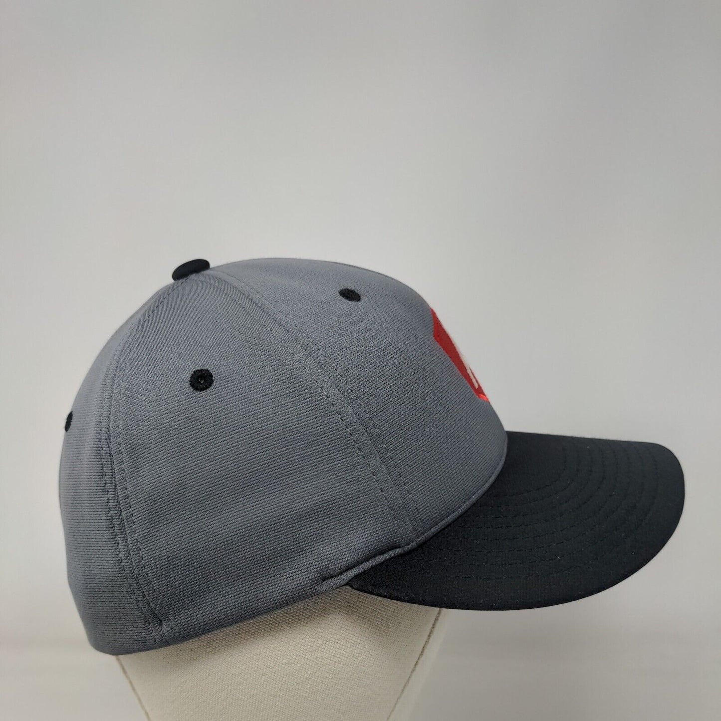 AngularJS Fitted Hat Gray S/M Embroidered Logo Colorblock Richardson