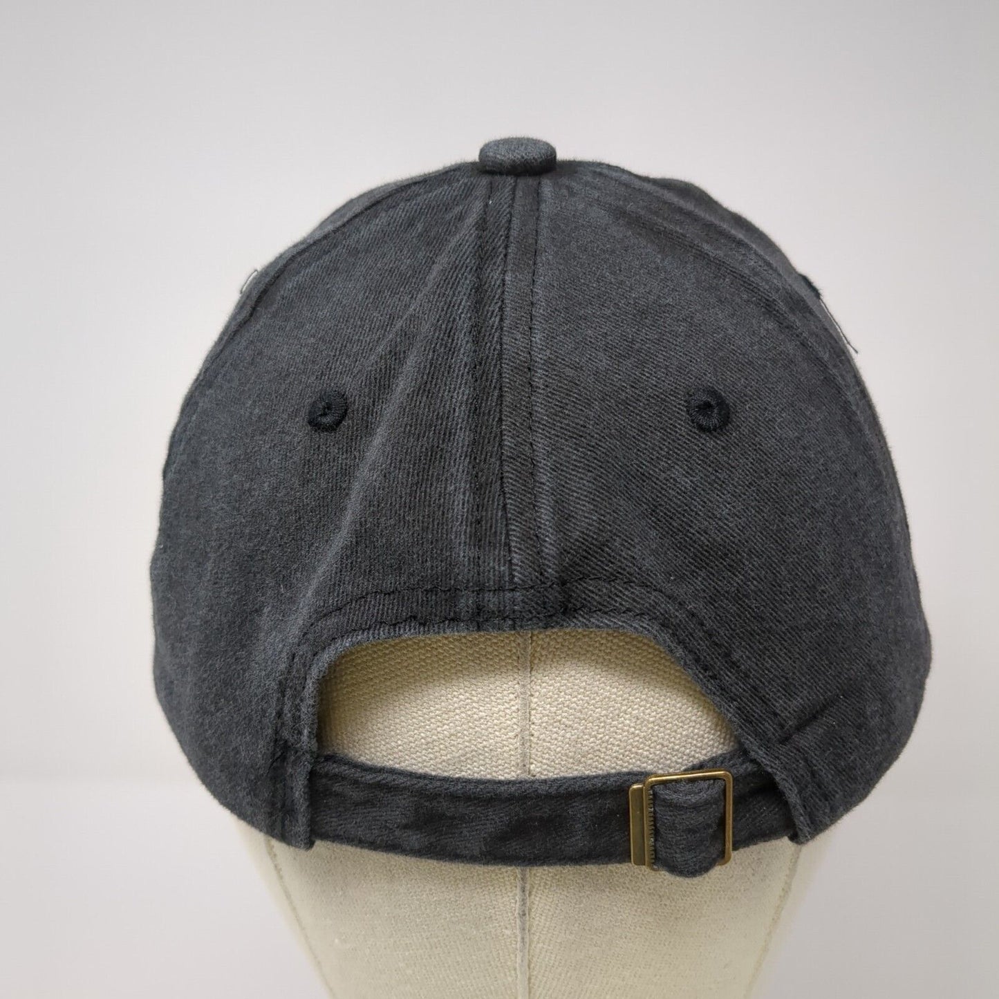 Cozumel Slideback Hat Black One Size Adjustable 6 Panel Vent Holes