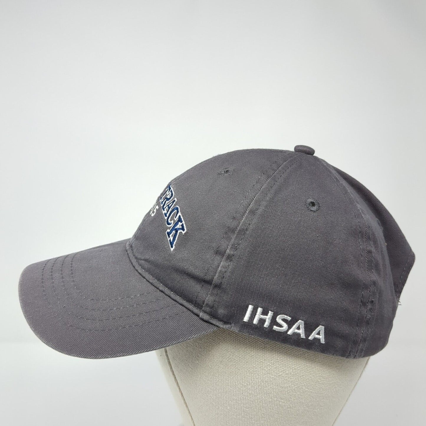 State Track 2015 Slideback Hat Gray One Size Embroidered MCU Sports