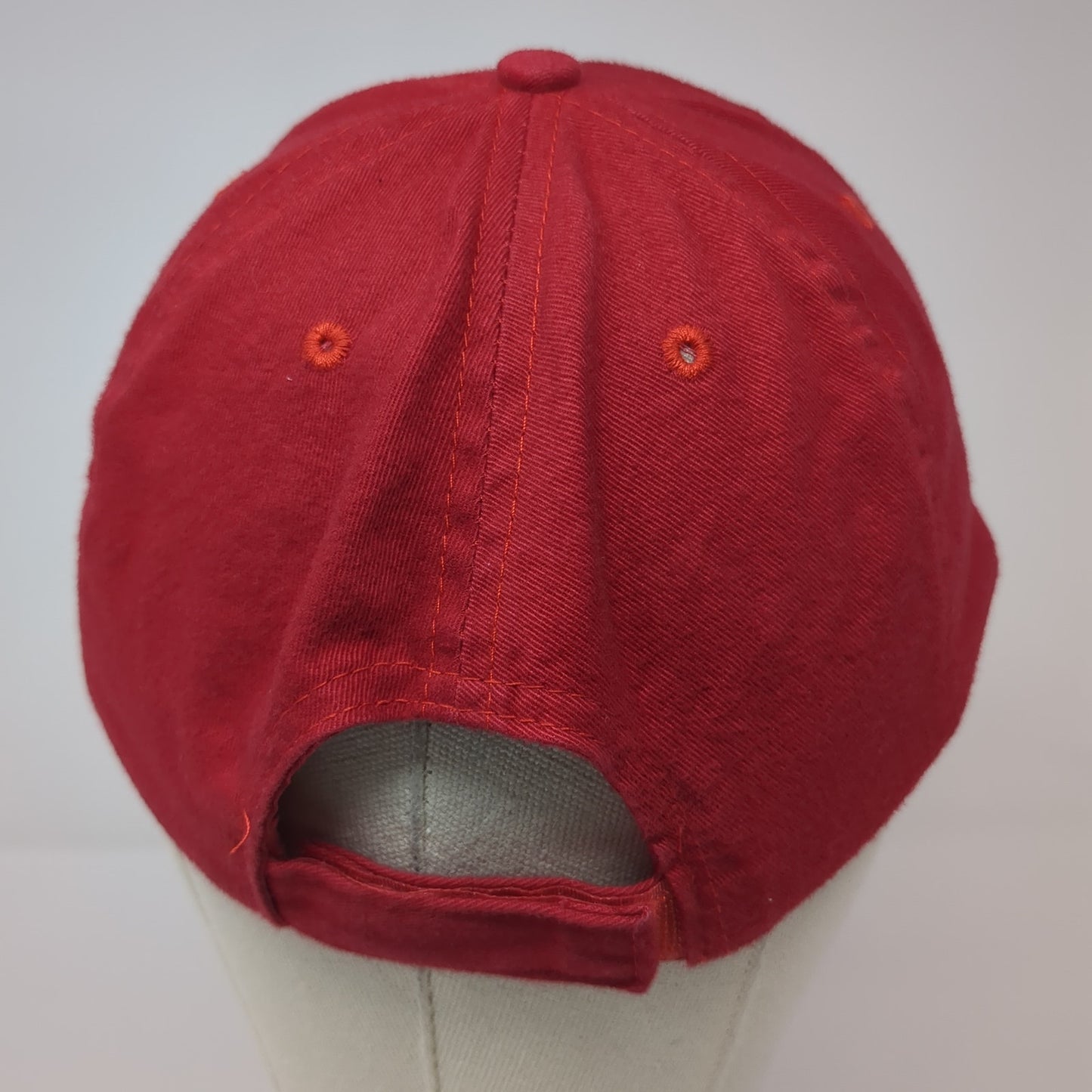 Toyota Strapback Baseball Cap Red One Size Adjustable Embroidered 6 Panel AMC