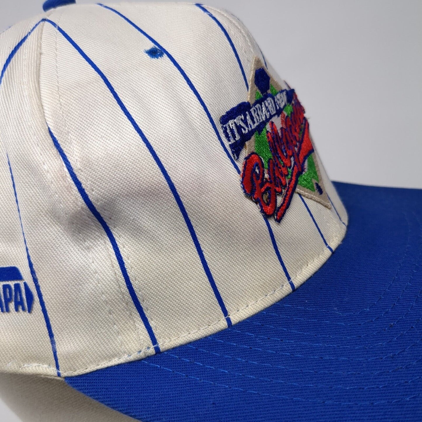 It's A Brand New Ballgame Snapback Hat Multi OSFA Striped NAPA KC