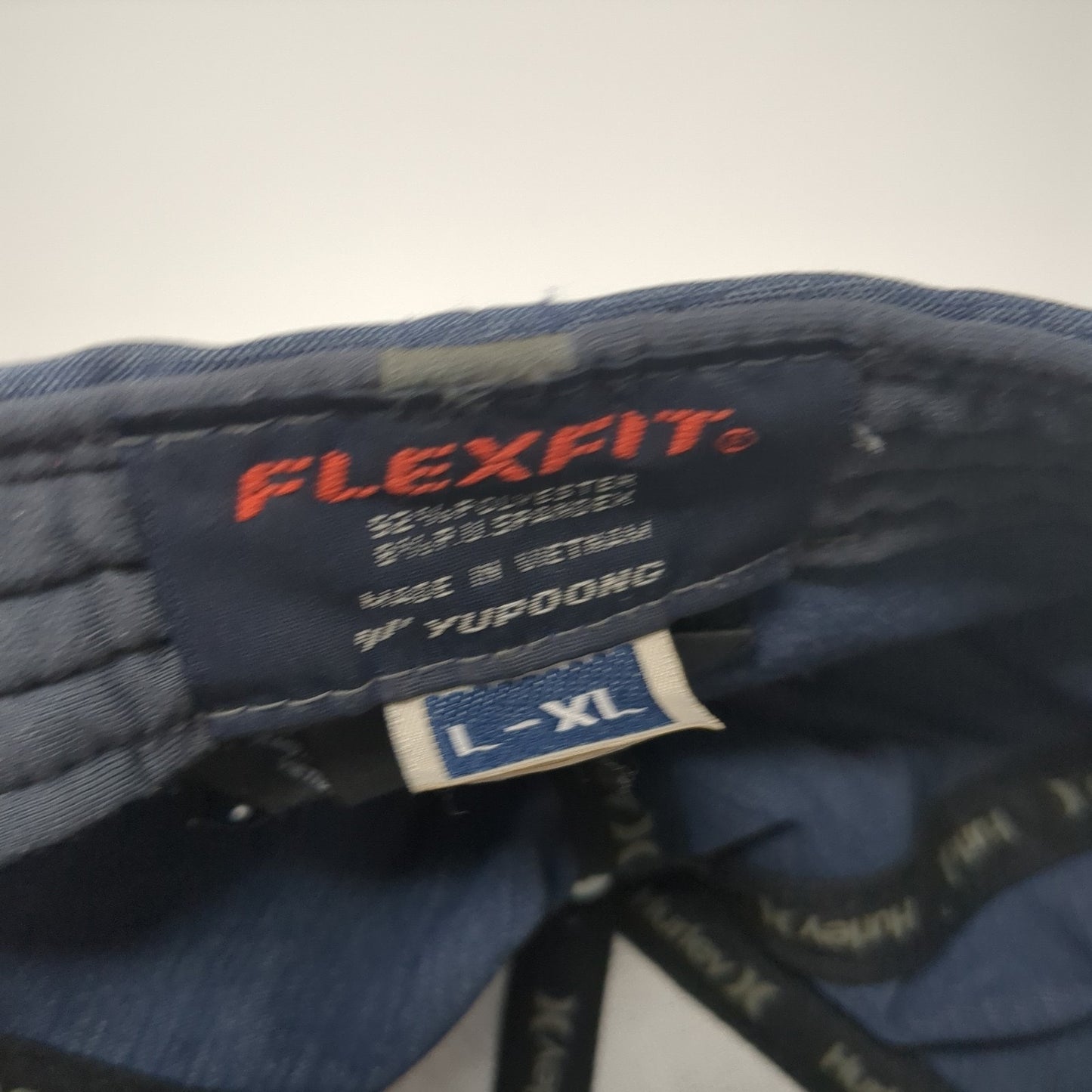 Hurley Logo Fitted Hat Gray XL Embroidered Logo Flexfit Yupoong 6 Panel