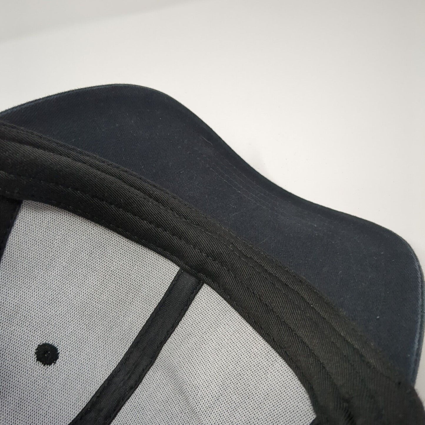 USA Flag Snapback Trucker Hat Black One Size Adjustable Mesh Back Patriotic