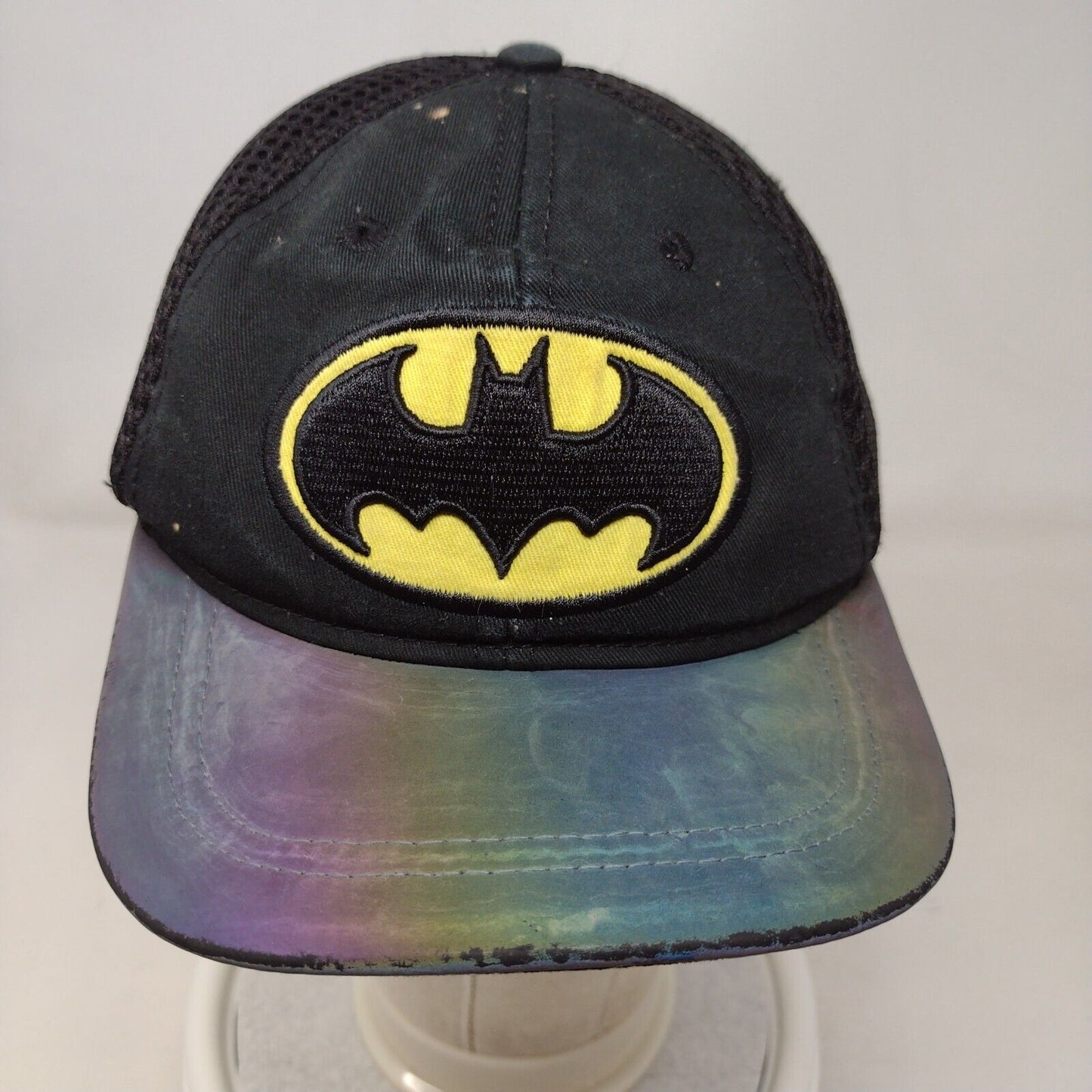 Batman Snapback Mesh Back Hat Multicolor OSFM Embroidered Superhero