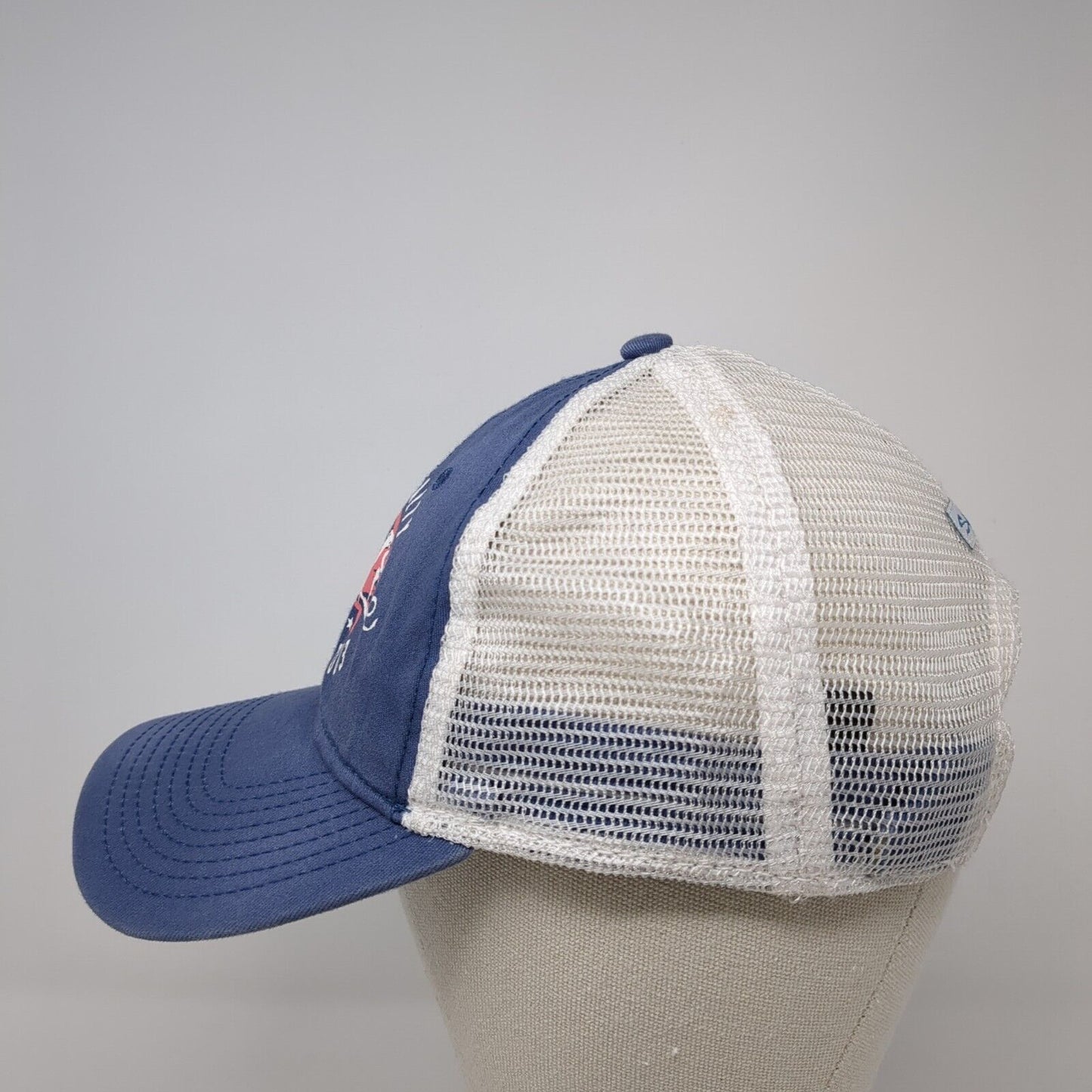 Salt Life Snapback Mesh Back Trucker Hat Blue One Size Livin' Salty