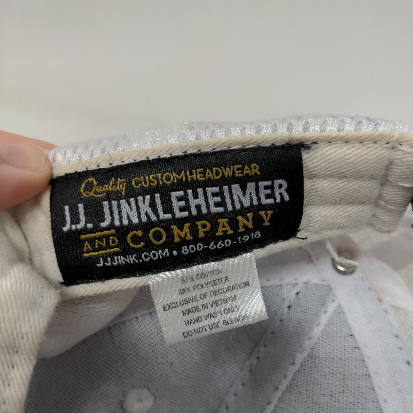 Big Dutchman Strapback Trucker Hat Blue OS Mesh Back JJ Jinkleheimer Farming