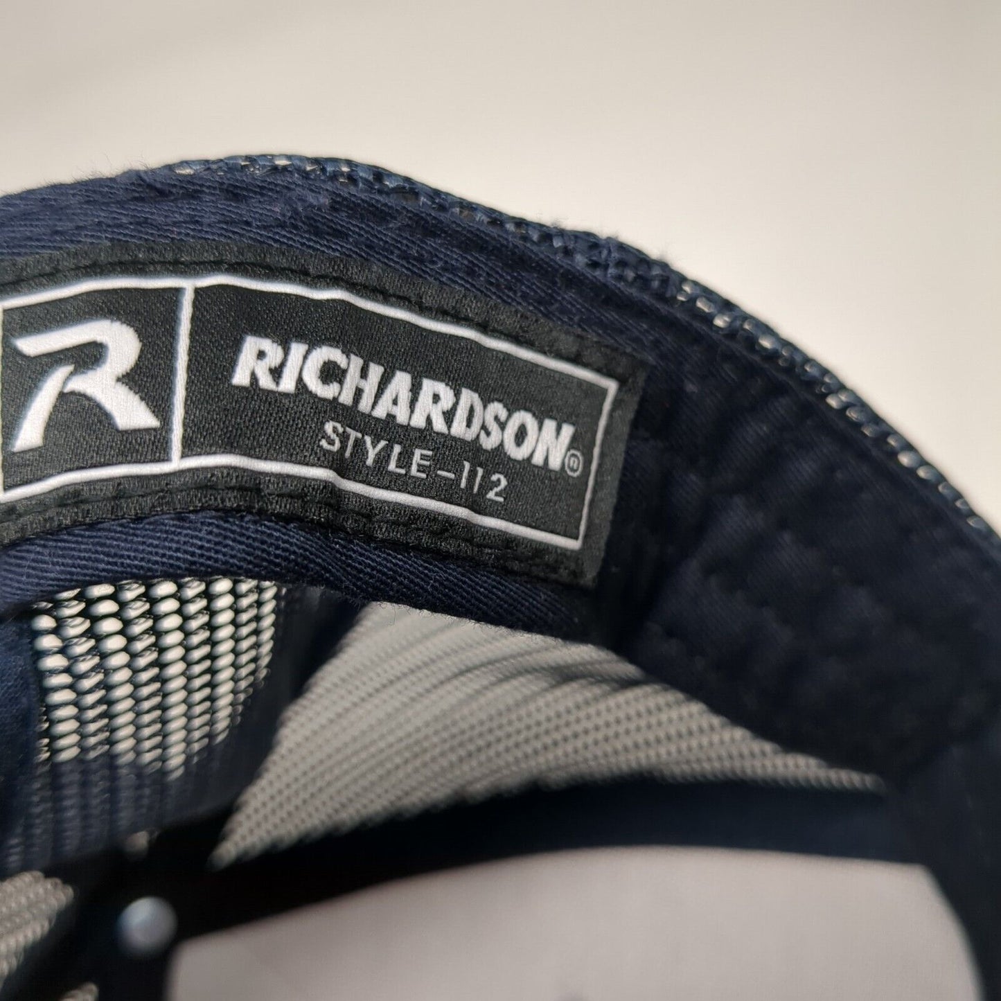 Richardson Snapback Trucker Hat Gray One Size Adjustable Mesh Back 6 Panel