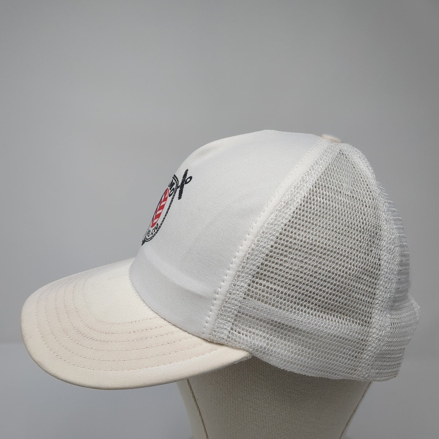AMO MTD AFL CIO Snapback Trucker Hat White One Size Mesh Back USA