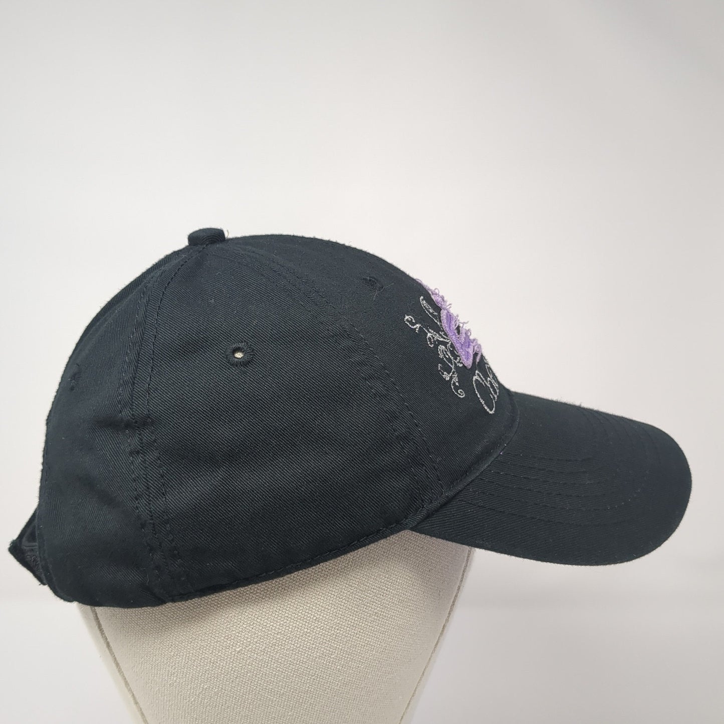 Chevrolet Strapback Hat Black One Size Adjustable 6 Panel General Motors