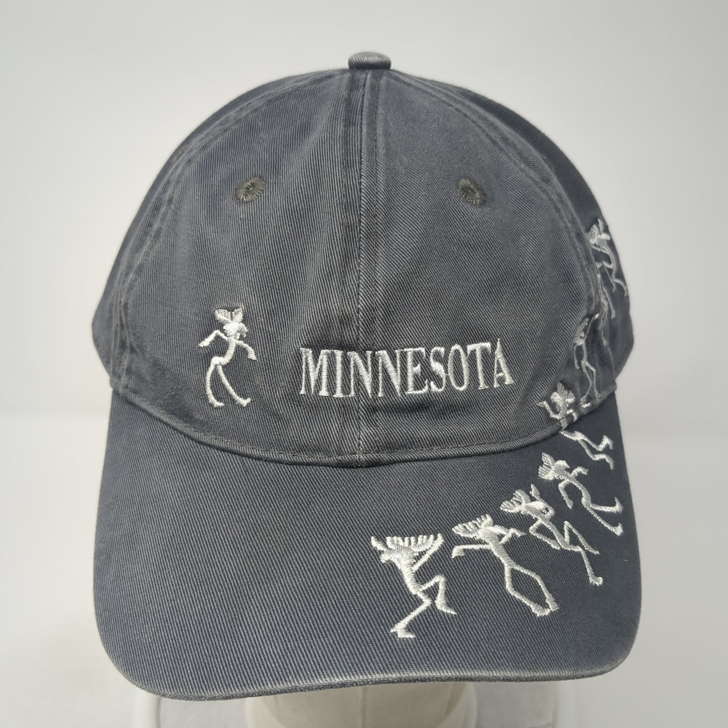Minnesota Slideback Baseball Cap Gray One Size Adjustable Embroidered Sutton's