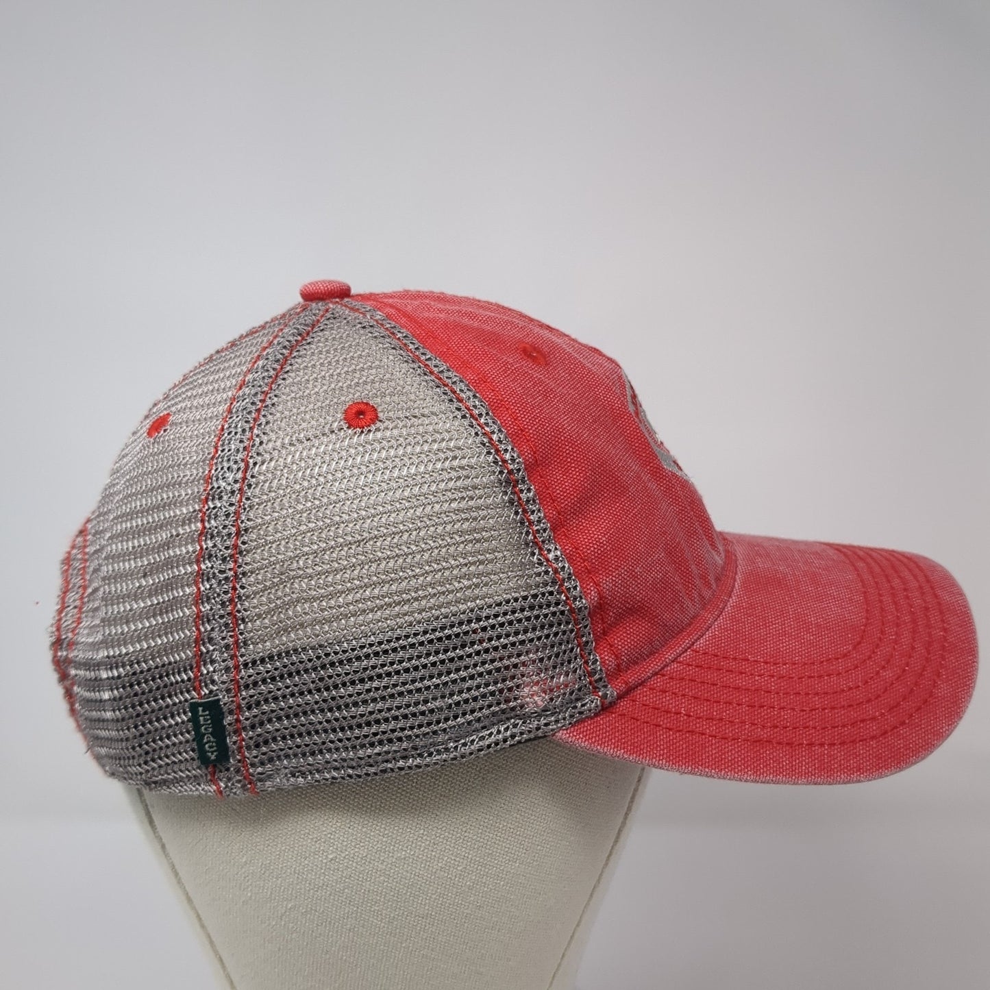 BC Adhesives 2004 Snapback Trucker Hat Red One Size Mesh Back Legacy
