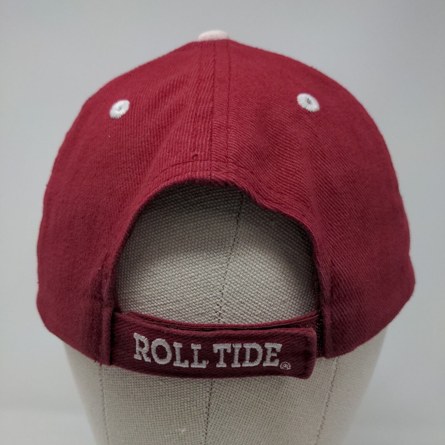 Bama Alabama Crimson Tide Strapback Hat Red Embroidered Logo NCAA