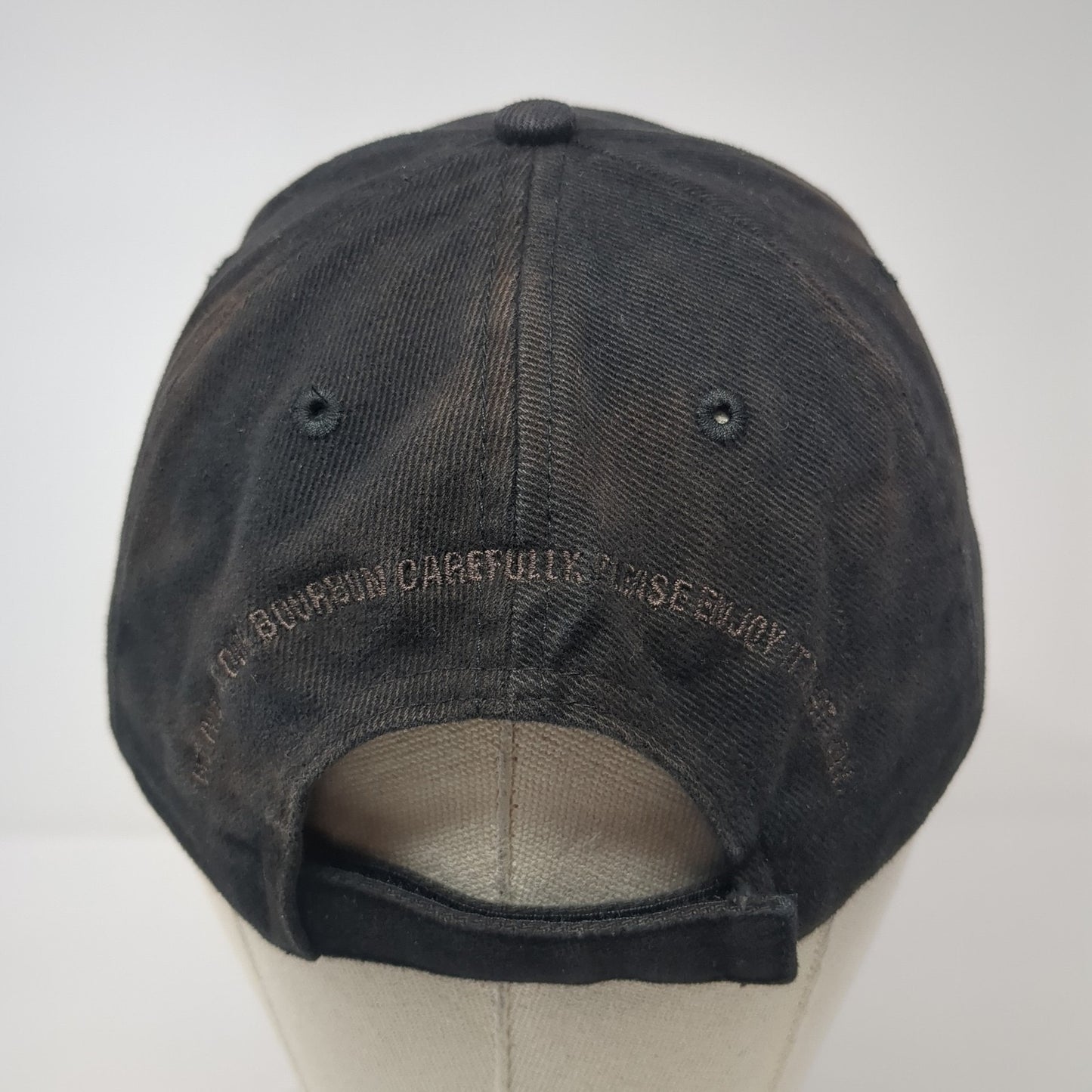 Maker's Mark Strapback Baseball Cap Black One Size Adjustable Embroidered Gear