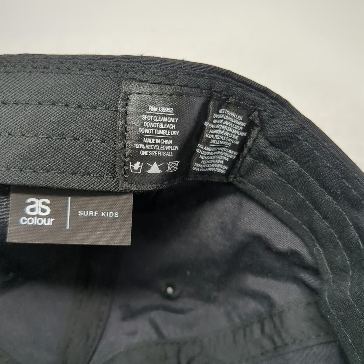 AS Colour Boys 5 Panel Black Rolex US Shooting Team 1992 Nylon Hat Vintage