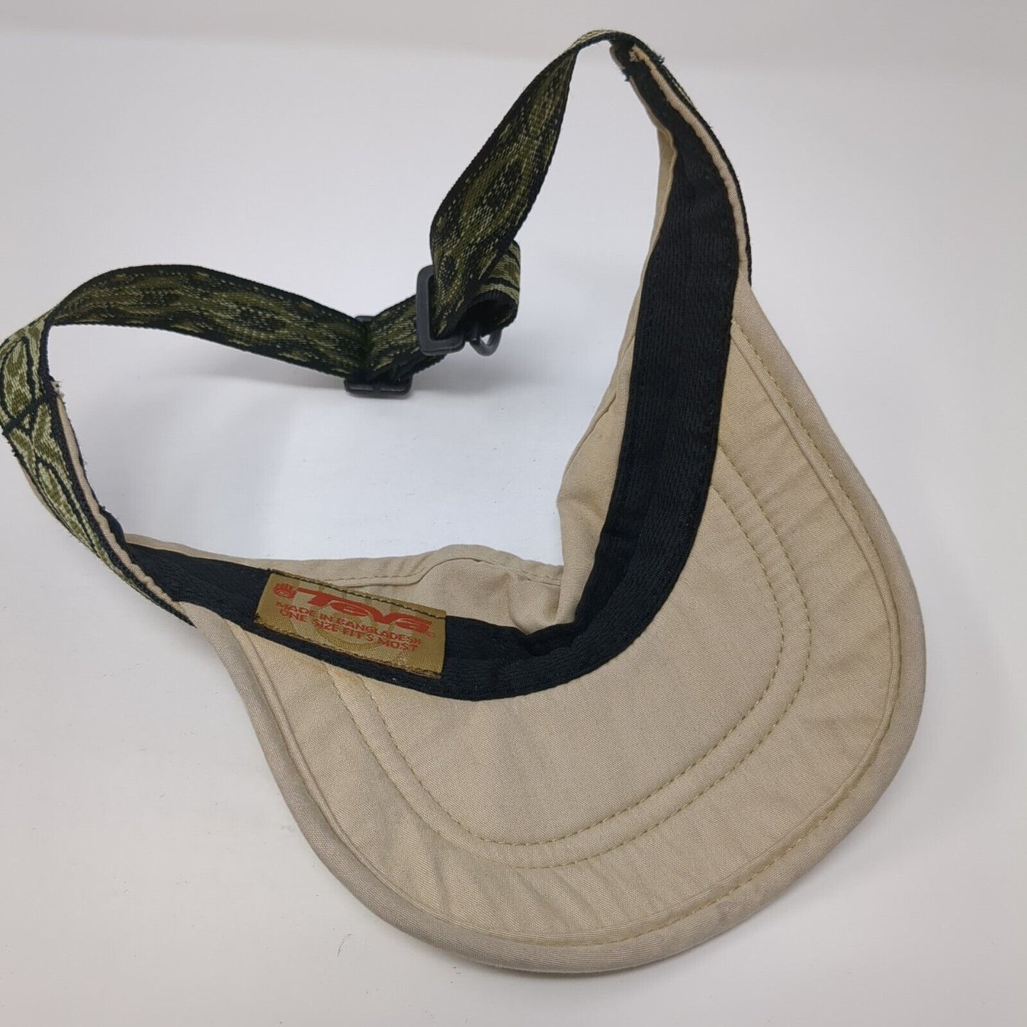 Teva Slideback Sun Visor Hat Tan One Size Adjustable Solid Outdoor