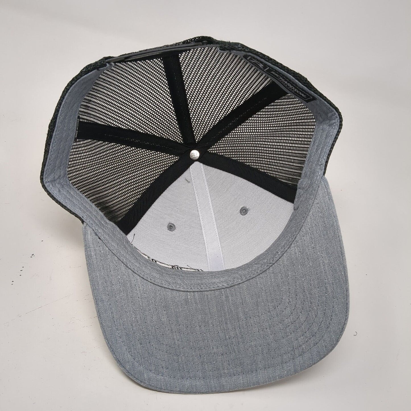 BBSI Snapback 112 Trucker Hat Gray One Size Adjustable Mesh Back Richardson