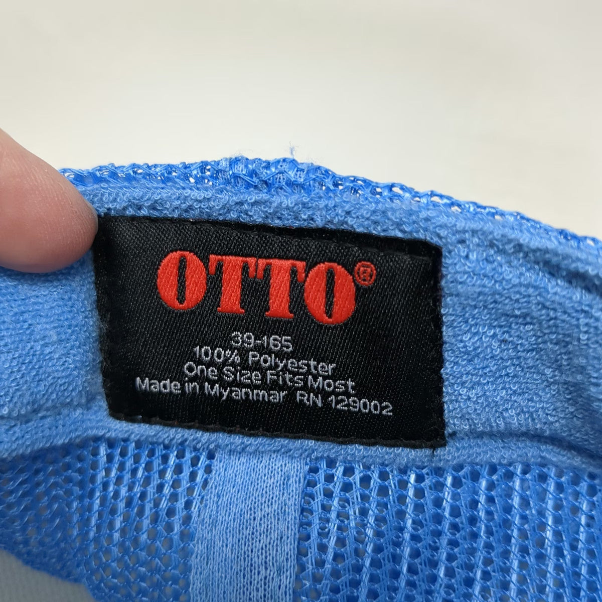 Otto Trucker Hat Blue OSFM Thomas Rhett Better In Boots Cowboy Boot Mesh Rope