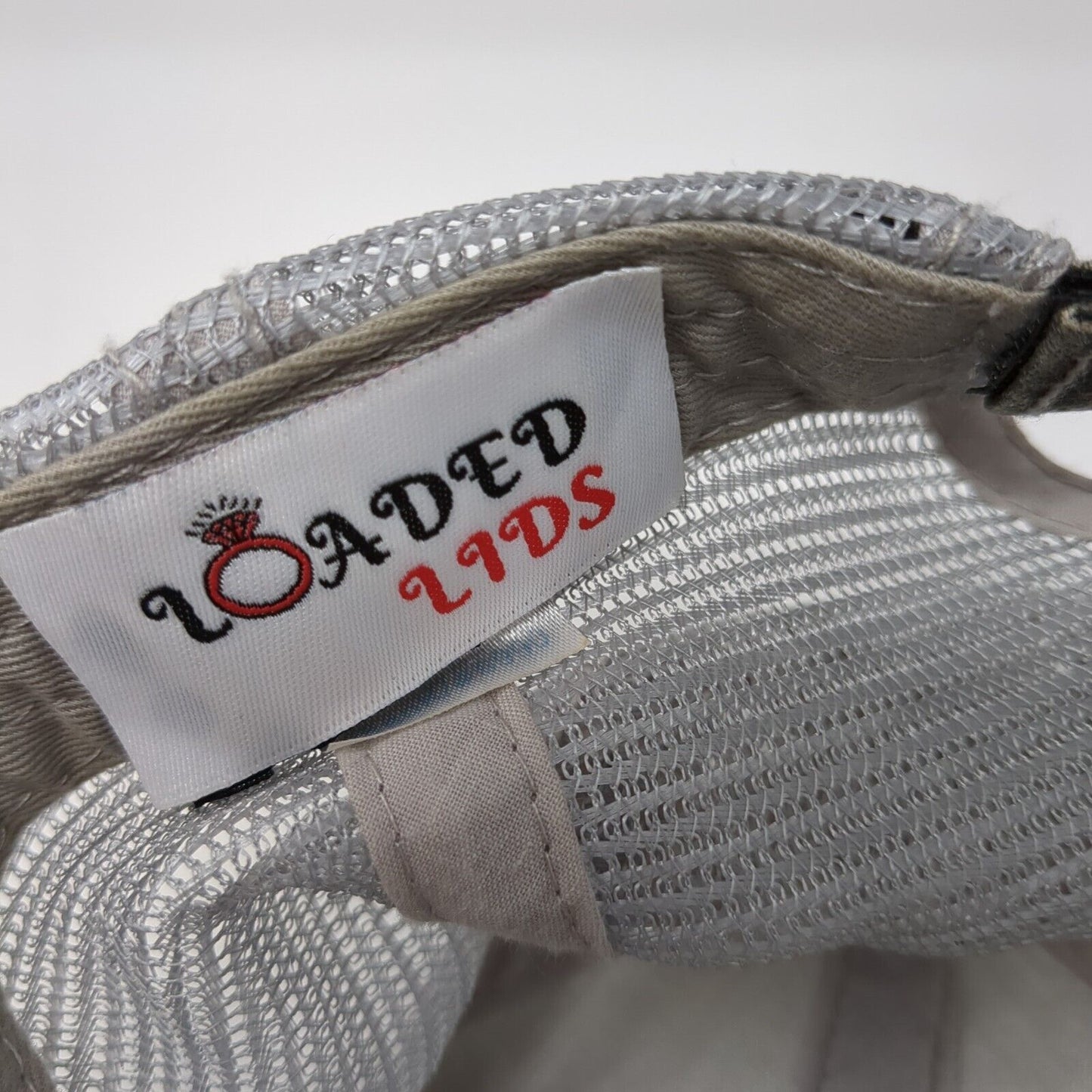 Home Strapback Mesh Back Trucker Hat Gray One Size Adjustable Loaded Lids